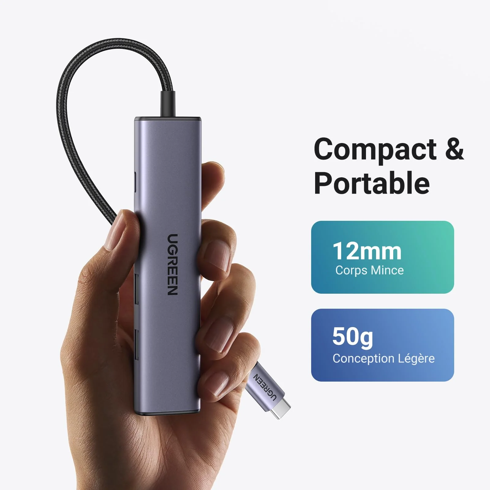 UGREEN Revodok Hub USB C HDMI 4K avec PD Charge 100W Aliment - Image 6
