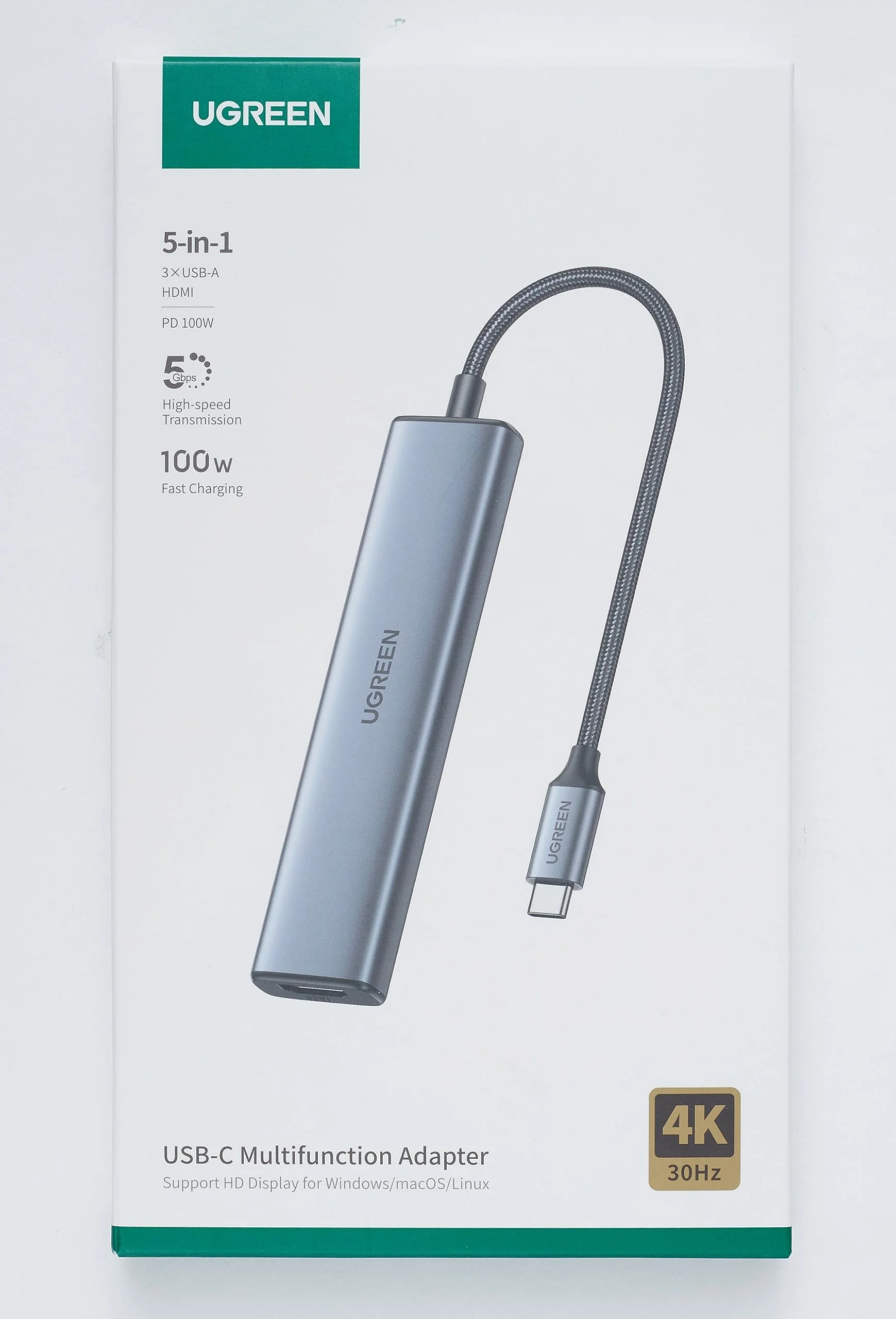 UGREEN Revodok Hub USB C HDMI 4K avec PD Charge 100W Aliment - Image 8