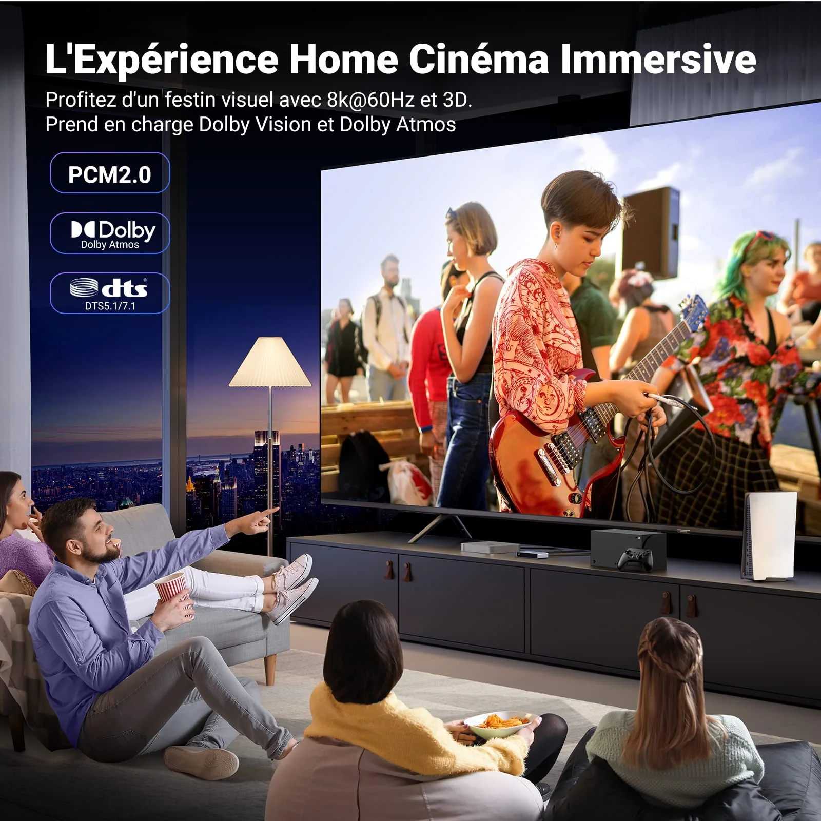 UGREEN Switch HDMI 2.1 8K 60Hz Commutateur HDMI 4K 120Hz 1080P Dolby Vision Atmos HDR 3D Haute Vitesse 48Gbps - Image 5