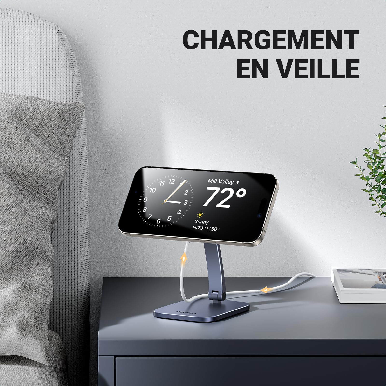 UGREEN Support Téléphone pour Chargeur MagSafe Réglable Stand - Image 3