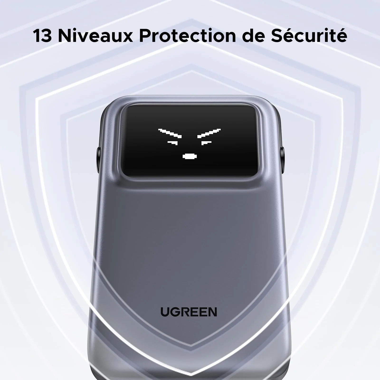 UGREEN Uno Batterie Externe 10000mAh avec Câble USB C PD 30W Emoji Affichage Intelligent - Image 8