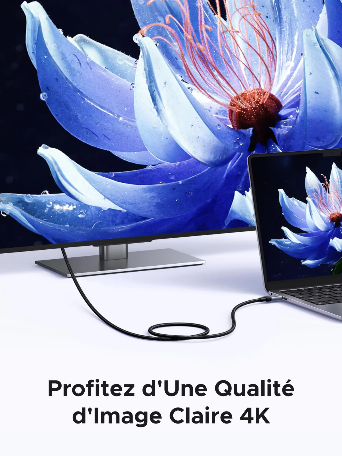UGREEN 240W 1M Câble USB C PD 3.1 Charge Rapide USB 3.2 Gen2 Vidéo 4K 60Hz Data Sync à 10Gbps Compatible avec MacBook Pro Air M4 Ordinateur Portable iPhone 17 Pro Max Air Galaxy S25 Plus Ultra iPad - Image 4