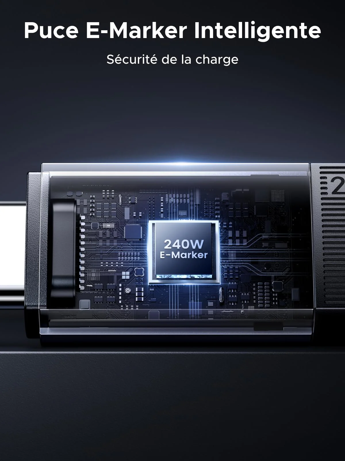 UGREEN 240W 1M Câble USB C PD 3.1 Charge Rapide USB 3.2 Gen2 Vidéo 4K 60Hz Data Sync à 10Gbps Compatible avec MacBook Pro Air M4 Ordinateur Portable iPhone 17 Pro Max Air Galaxy S25 Plus Ultra iPad - Image 5