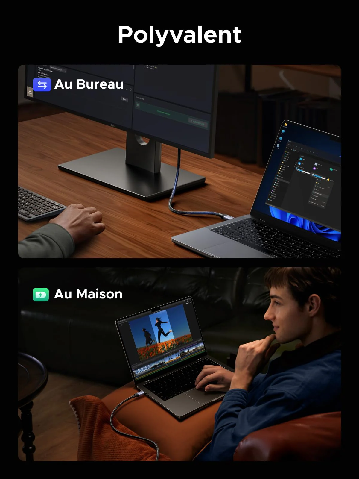 UGREEN 240W 1M Câble USB C PD 3.1 Charge Rapide USB 3.2 Gen2 Vidéo 4K 60Hz Data Sync à 10Gbps Compatible avec MacBook Pro Air M4 Ordinateur Portable iPhone 17 Pro Max Air Galaxy S25 Plus Ultra iPad - Image 8
