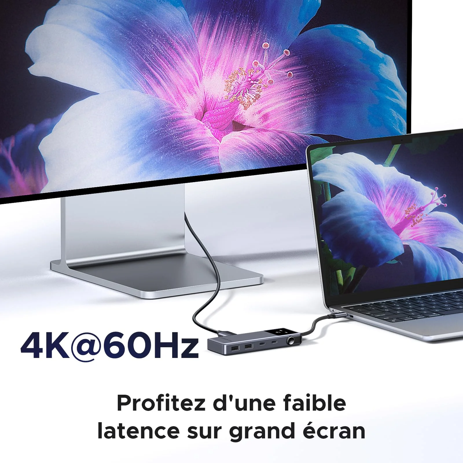 UGREEN Uno 10Gbps Hub USB C HDMI 4K 60Hz 100W PD Charge Adaptateur - Image 4