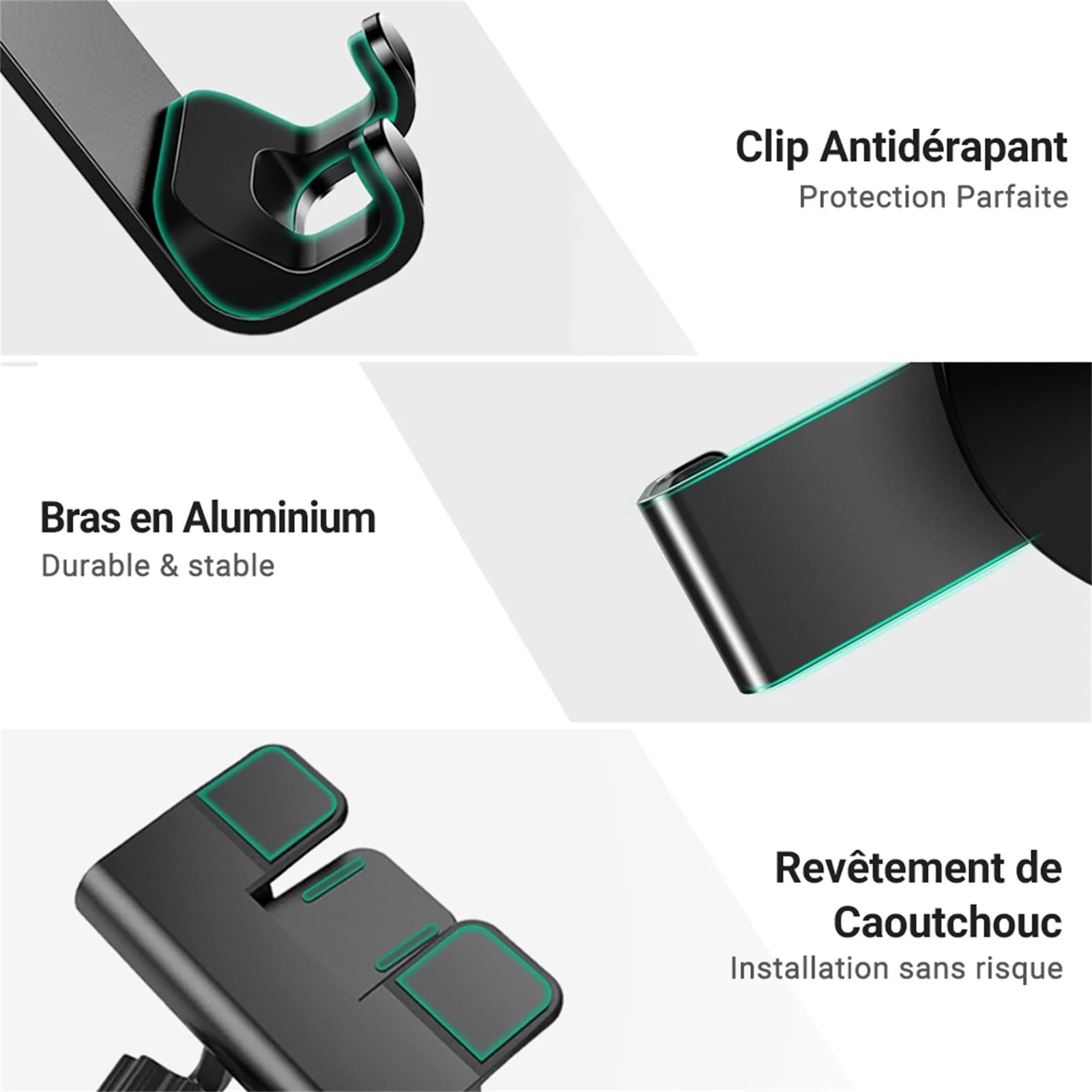 UGREEN Support Téléphone Voiture à Fente CD en Aluminium Porte Portable - Image 5