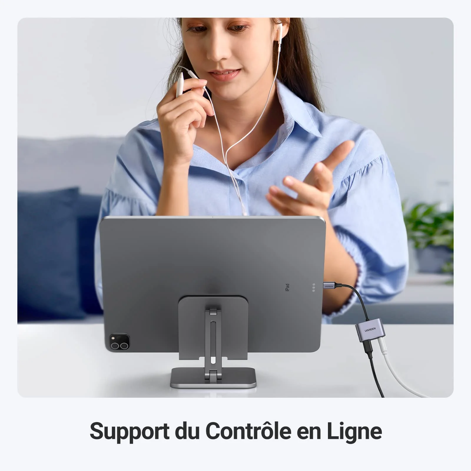 UGREEN 2 en 1 Adaptateur USB C vers Jack 3.5mm Supporte Audio et Charge Rapide 60W PD - Image 6