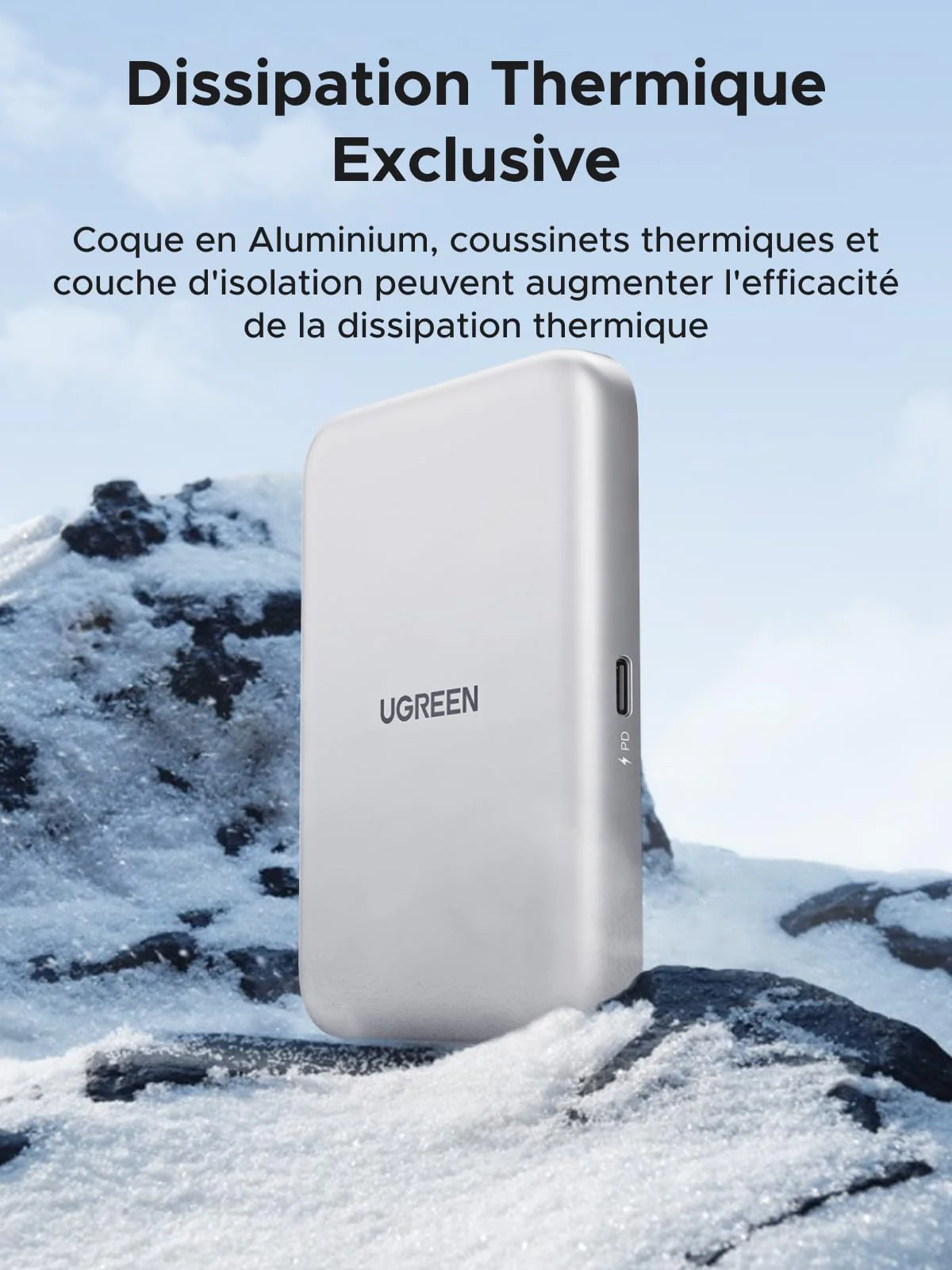 UGREEN Boîtier M.2 NVMe Magnétique avec MagSafe - Image 6