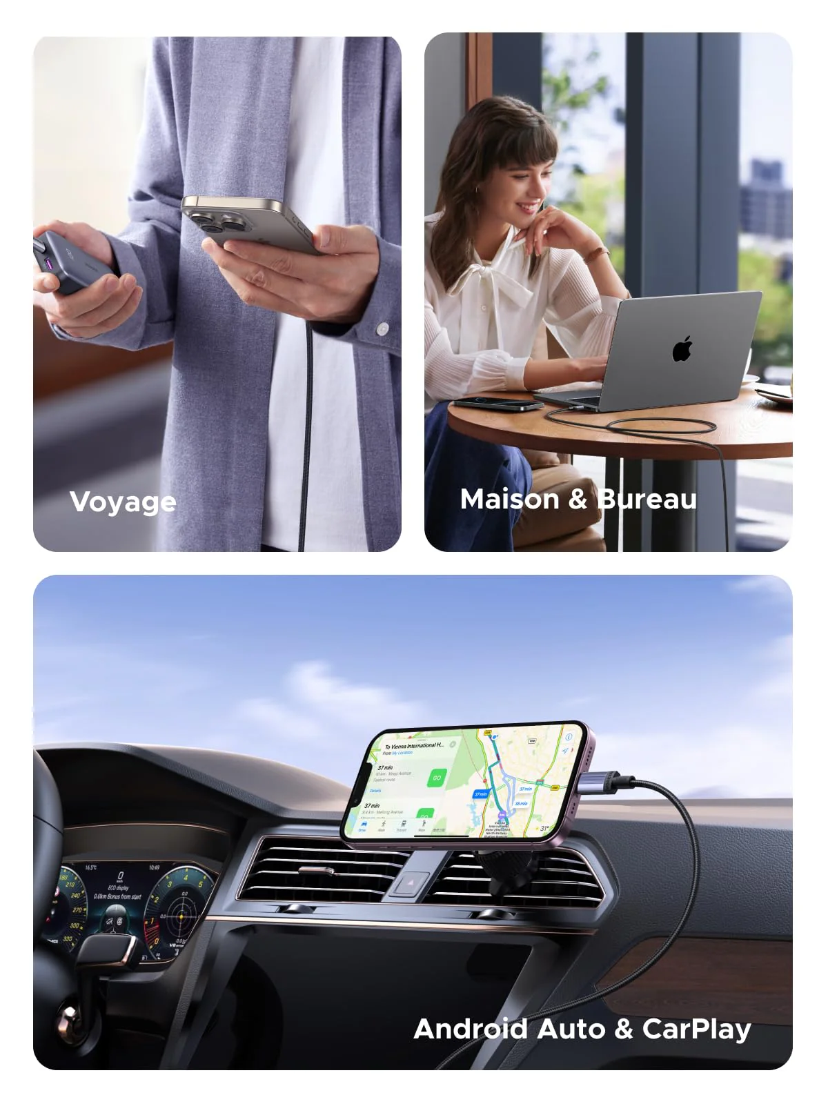 UGREEN Câble USB-C vers USB-C (PD 100 W, 1 m) - Image 7