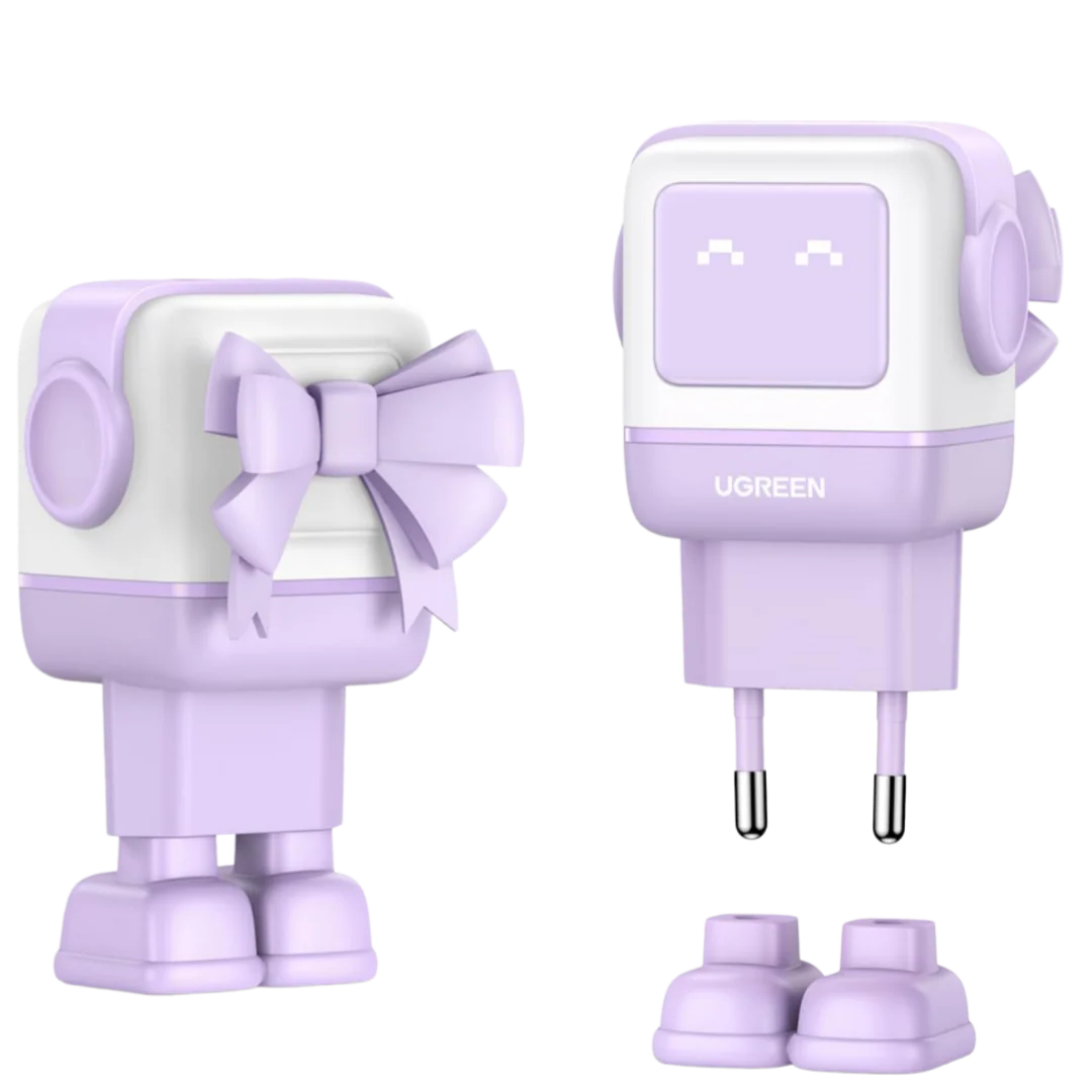 UGREEN Uno Chargeur 65W USB C Rapide 3 Ports (Violet) - Image 2