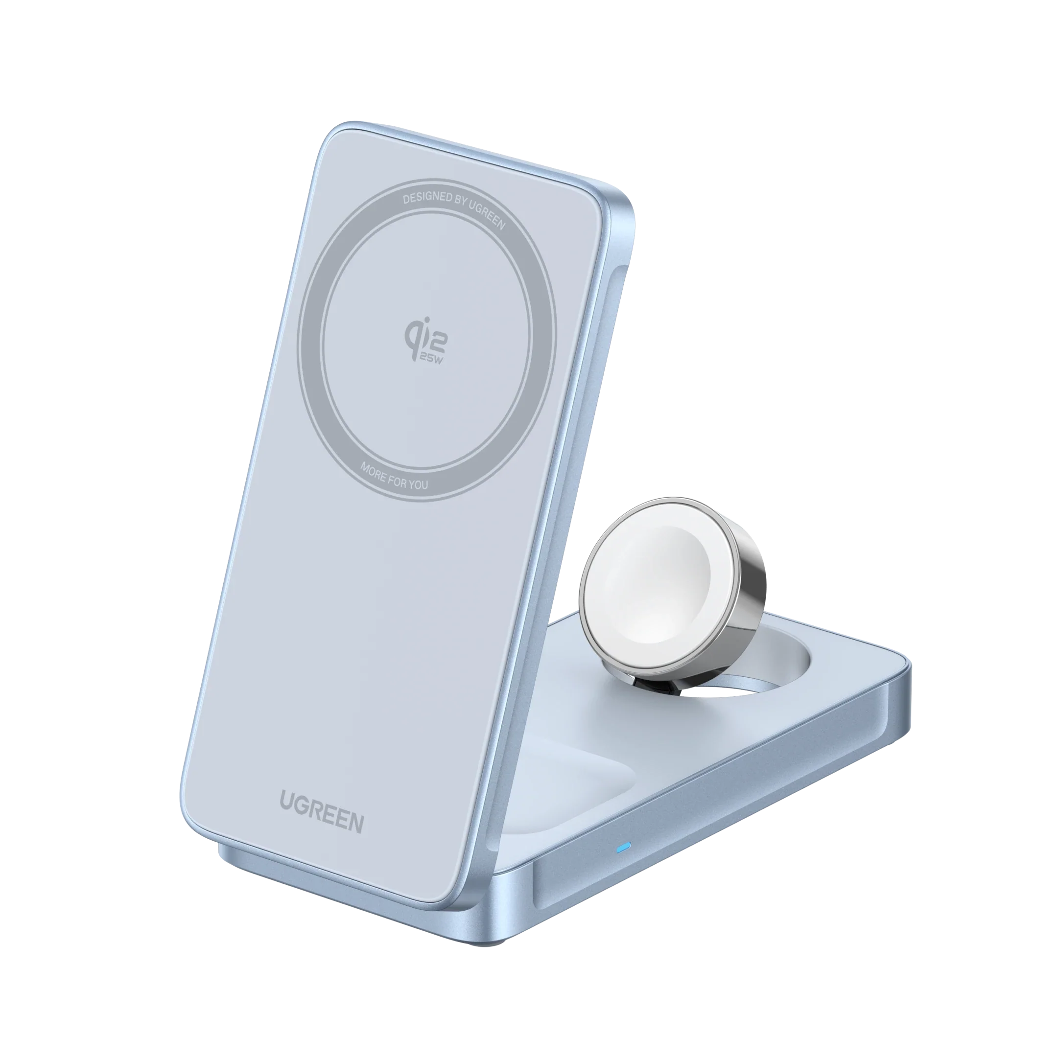 UGREEN MagFlow Chargeur sans fil magnétique 3-en-1 (Qi2 25 W, compatible MagSafe)