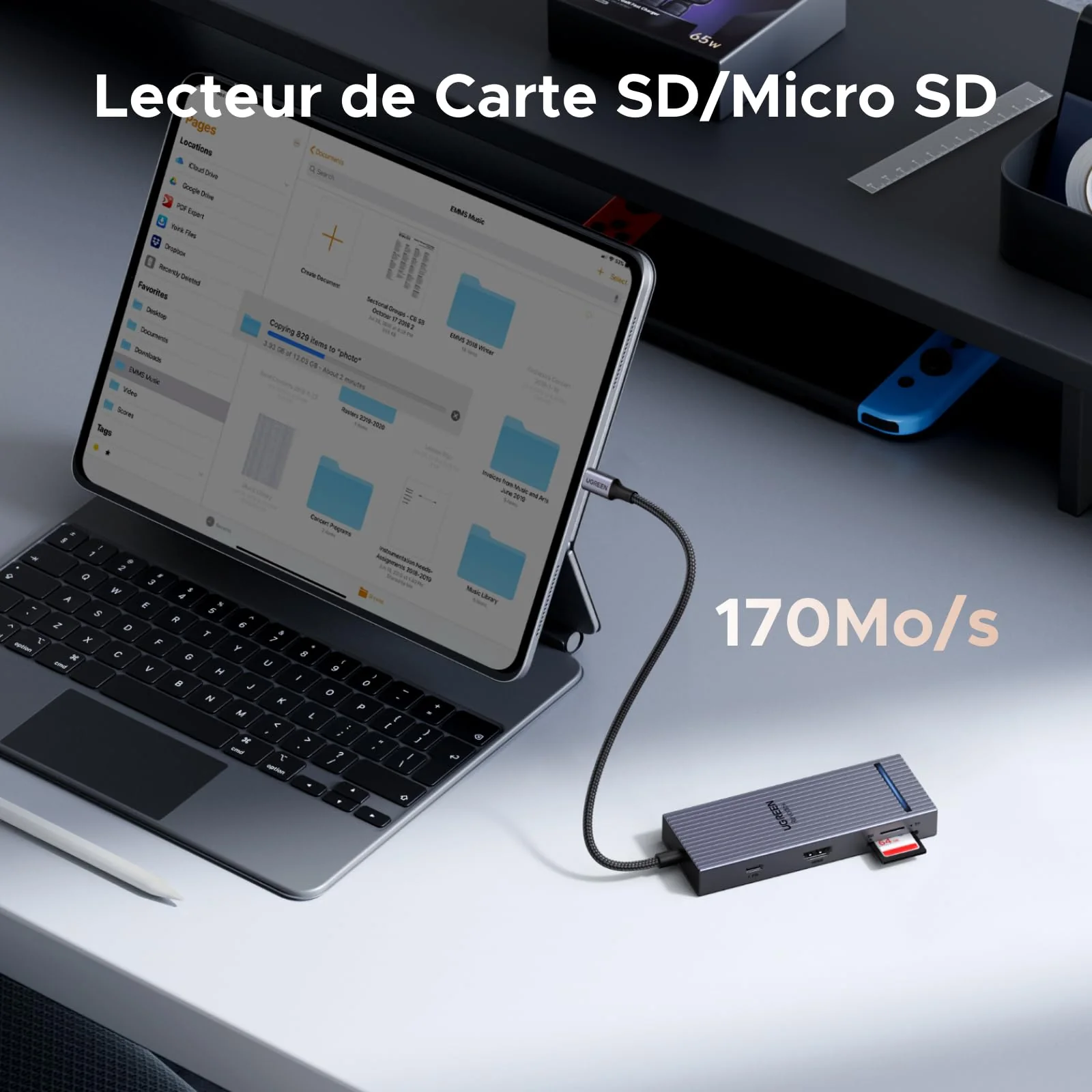 UGREEN Revodok Pro 8-en-1 Hub USB-C (HDMI 4K@60Hz, 10Gbps, PD 100W) - Image 6
