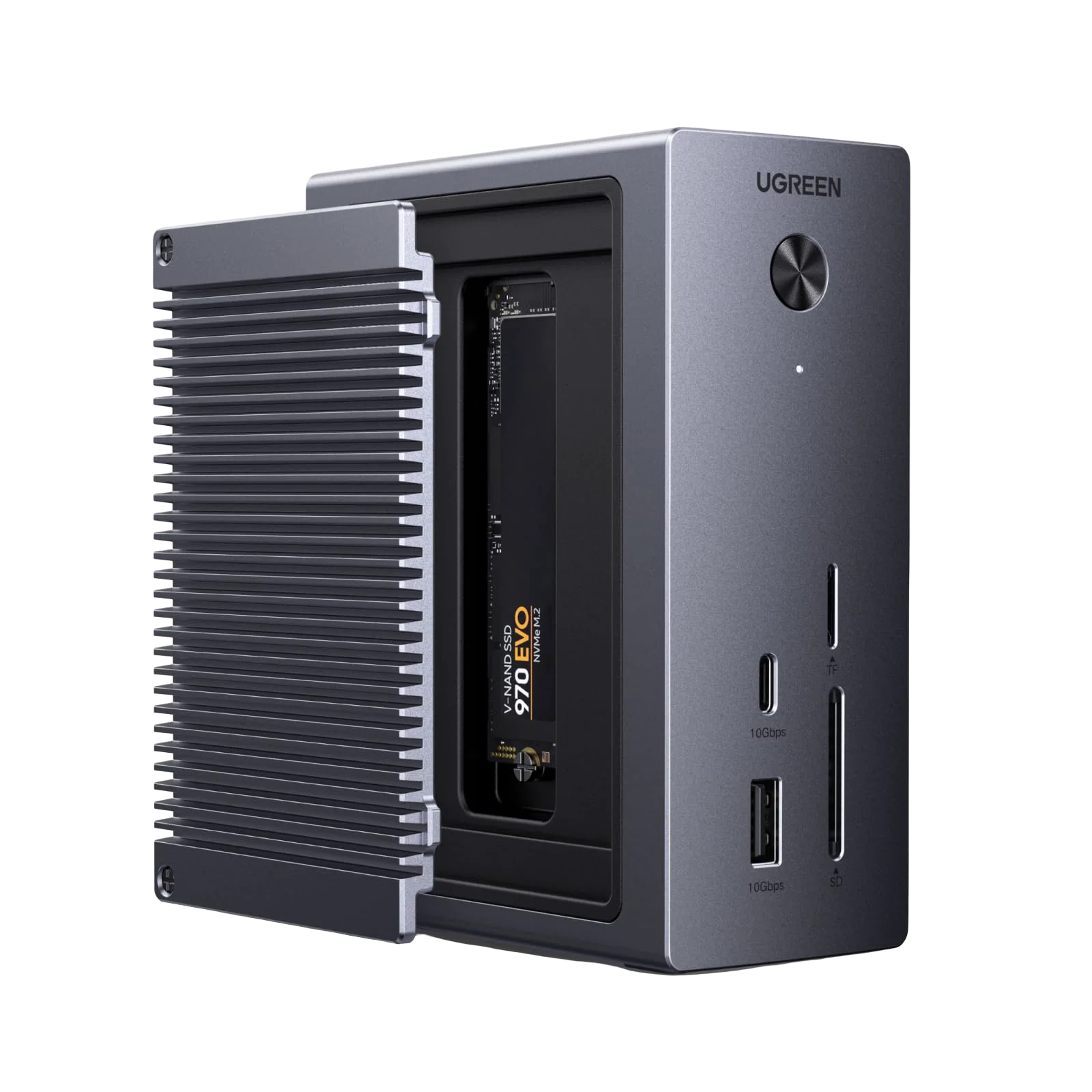 UGREEN Revodok Pro Station d’Accueil 10-en-1 (HDMI 4K@60Hz, USB 3.2 10 Gbps, PD 100 W)