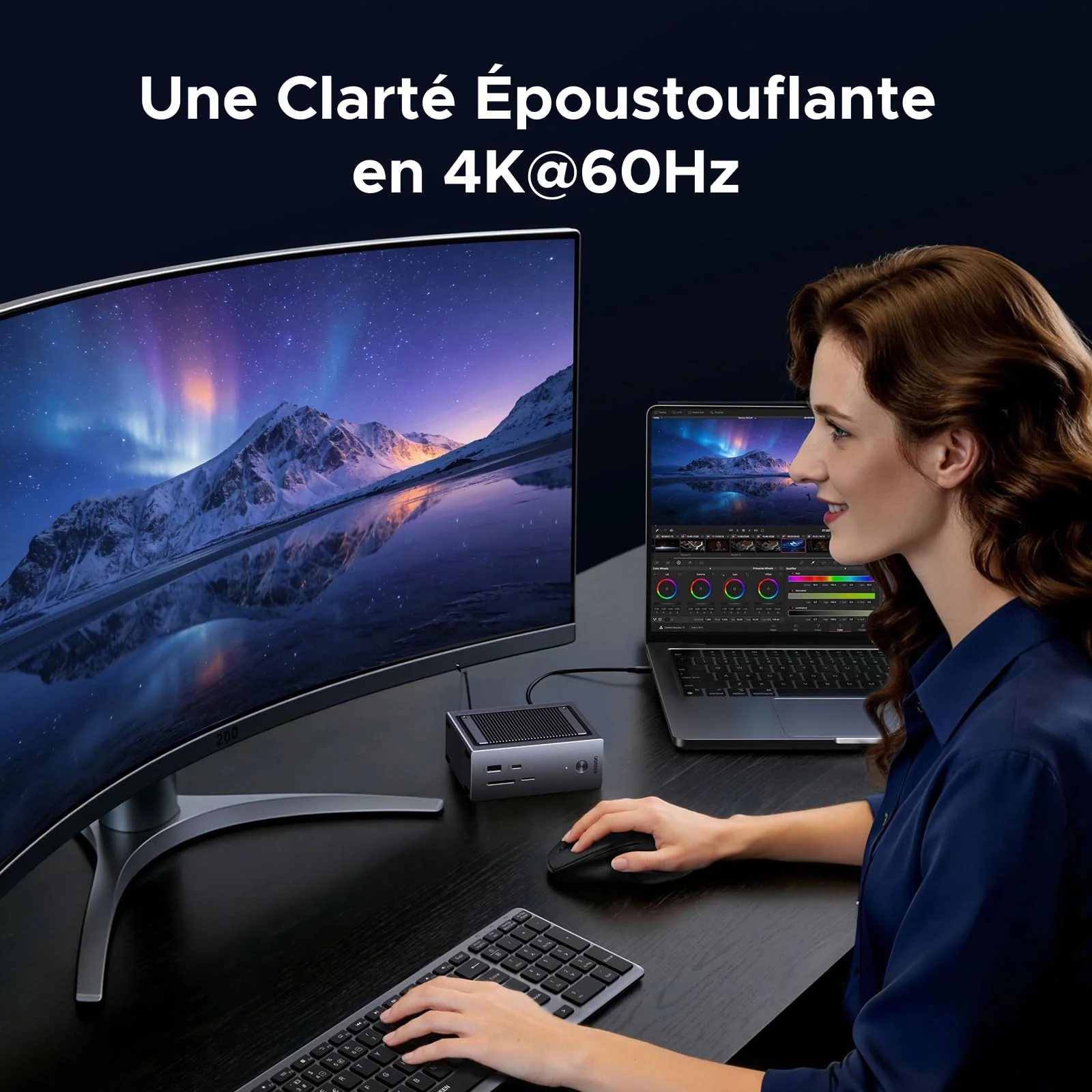 UGREEN Revodok Pro Station d’Accueil 10-en-1 (HDMI 4K@60Hz, USB 3.2 10 Gbps, PD 100 W) - Image 5