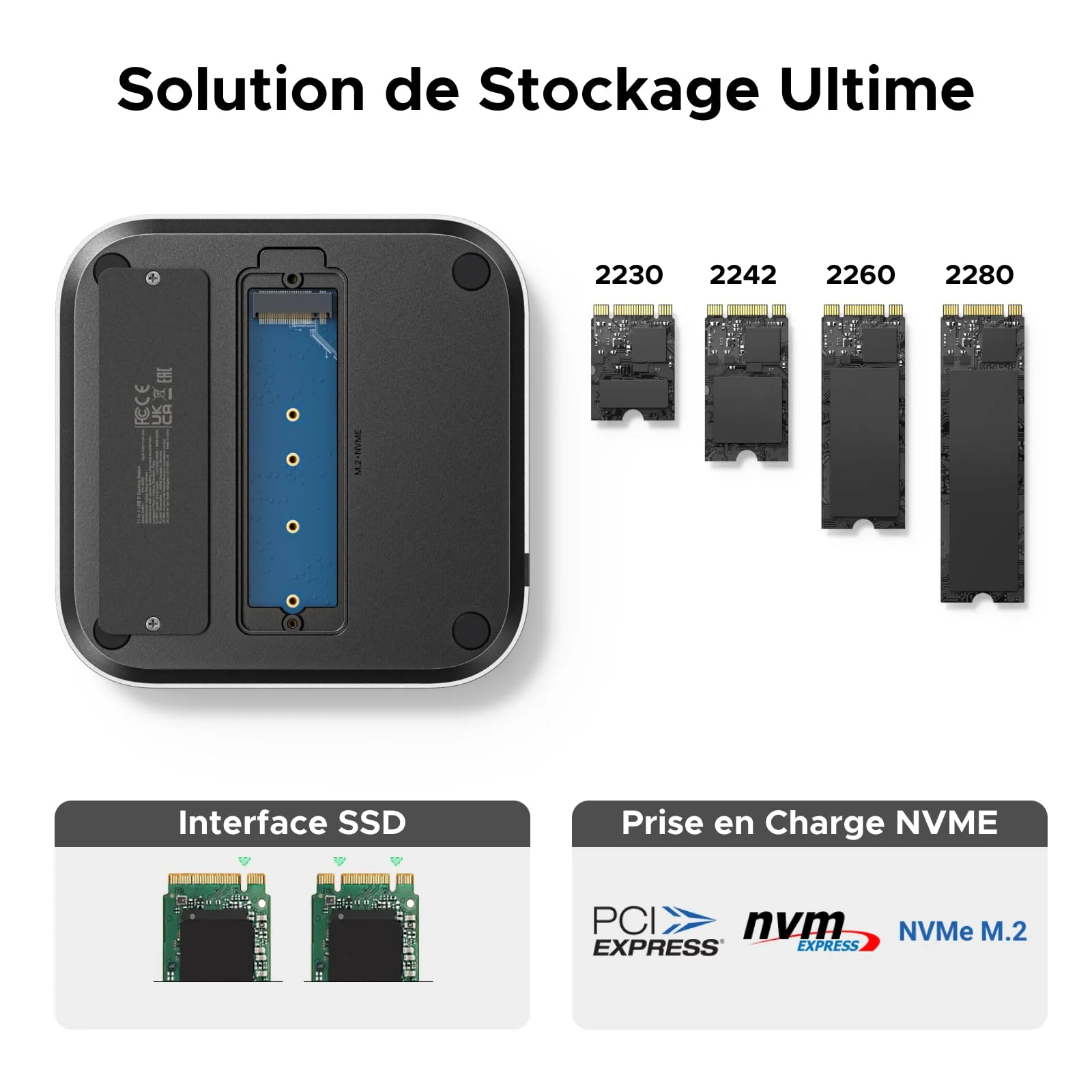UGREEN Station d’accueil 11-en-1 pour Mac avec boîtier SSD NVMe - Image 5