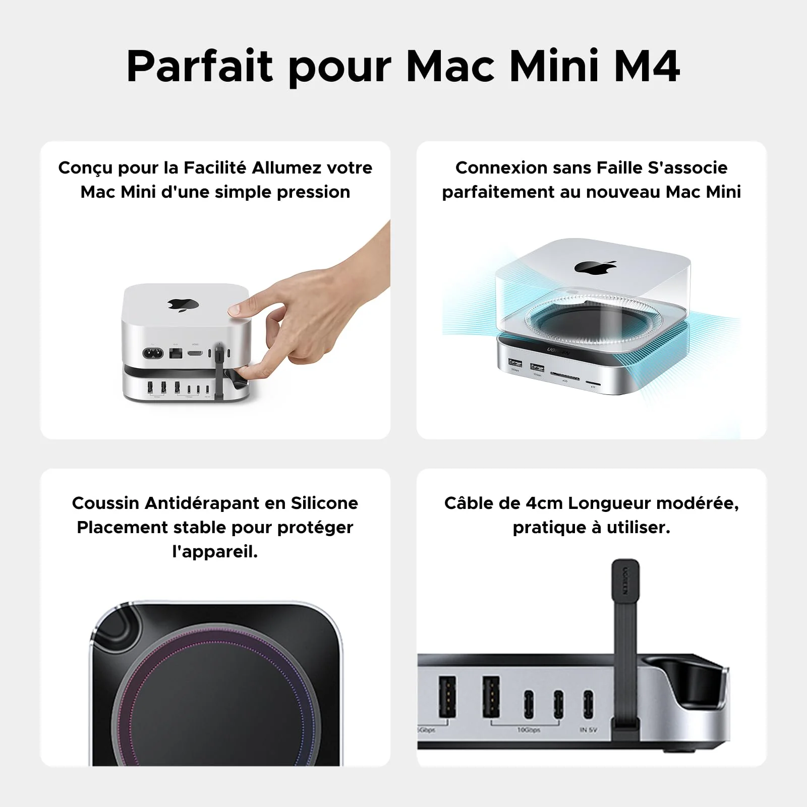 UGREEN Station d’accueil 11-en-1 pour Mac avec boîtier SSD NVMe - Image 6