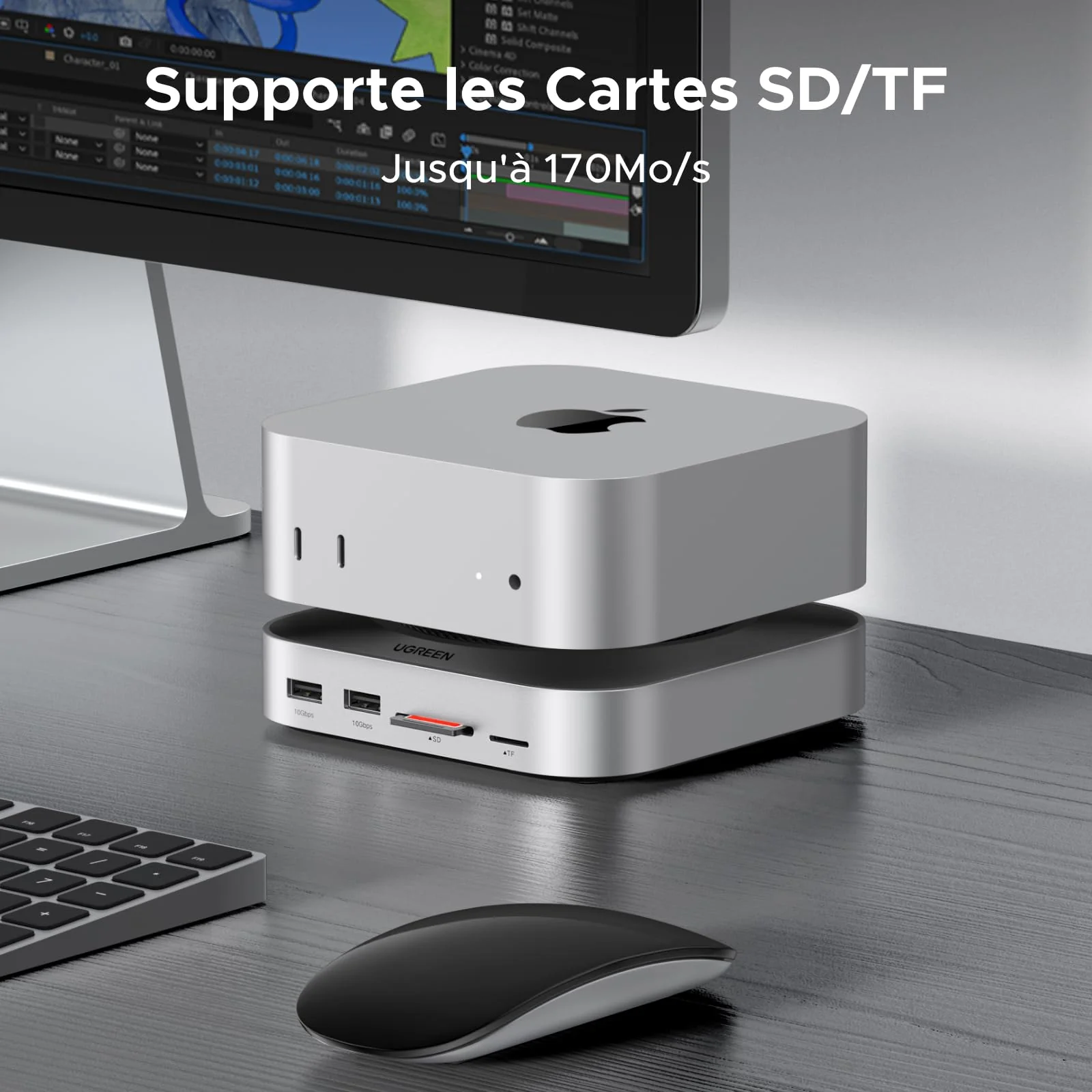 UGREEN Station d’accueil pour Mac avec boîtier SSD NVMe 4K@240Hz - Image 6