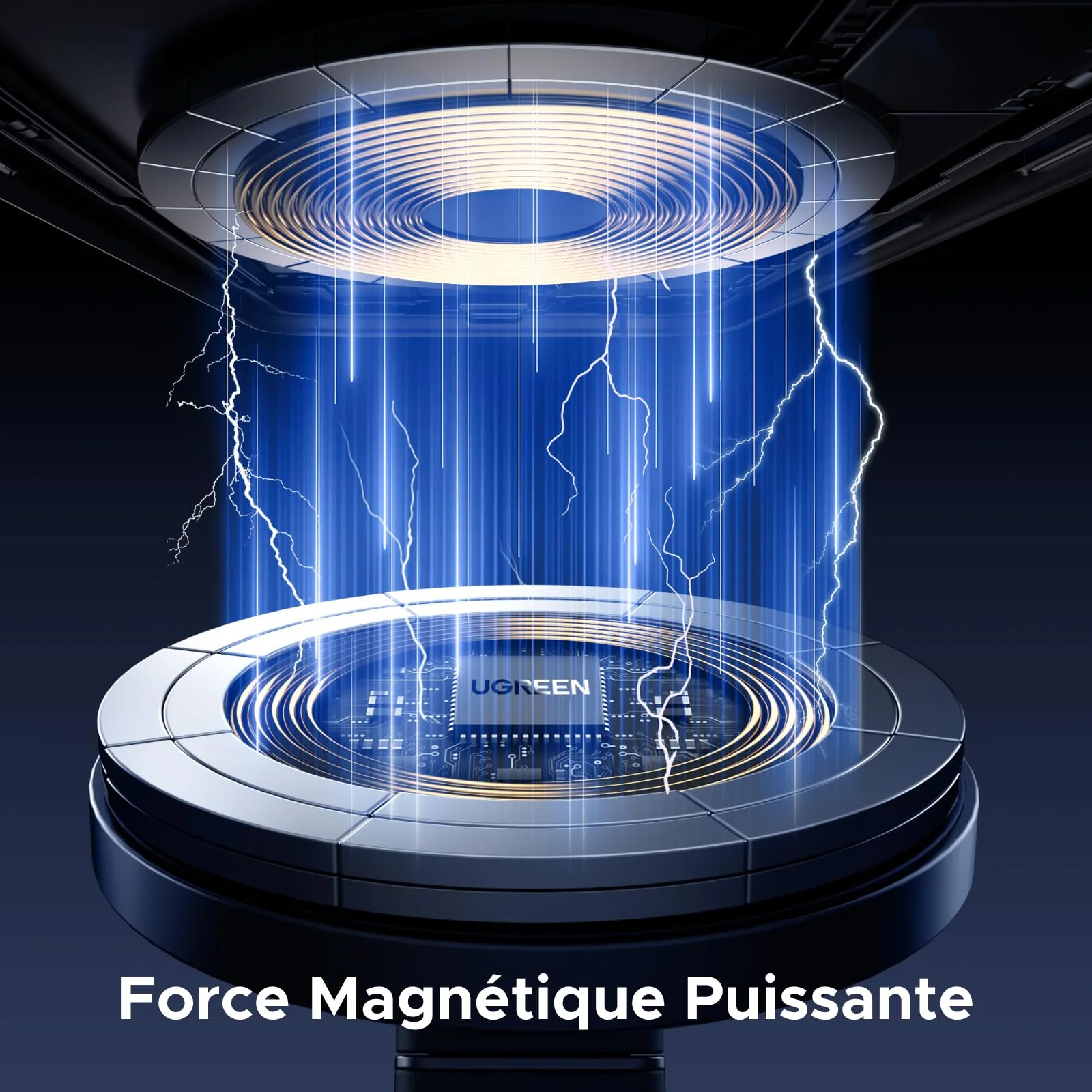UGREEN Support Téléphone Magnétique Réglable Pliable - Image 2