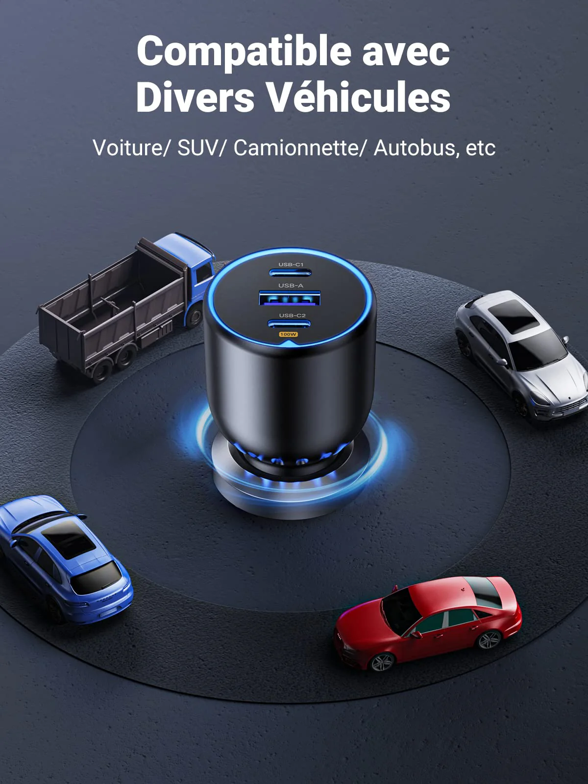 UGREEN 130W Chargeur Voiture USB C PD QC 3.0 - Image 8
