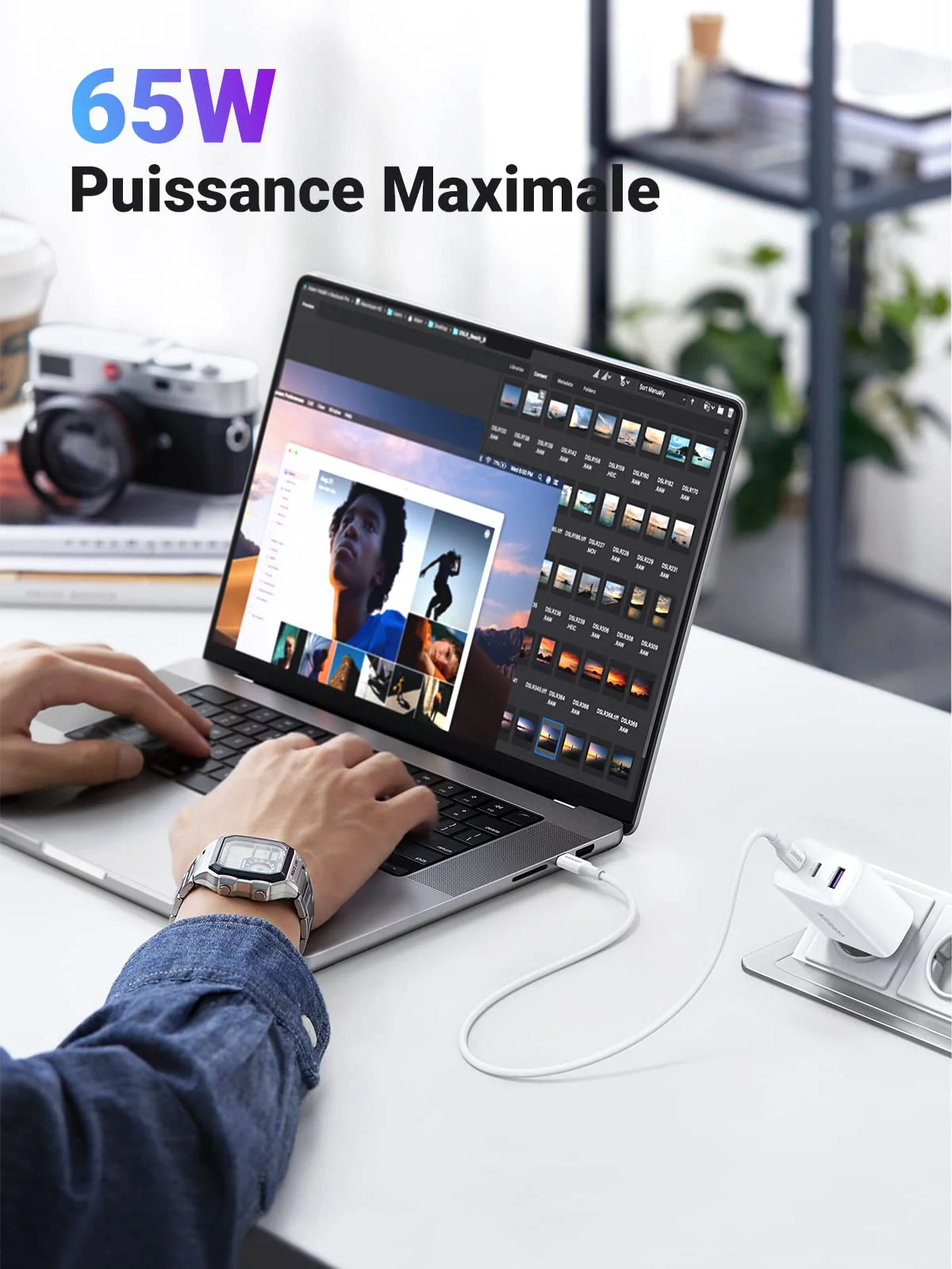UGREEN 65W Chargeur USB C Rapide 3 Ports - Image 7