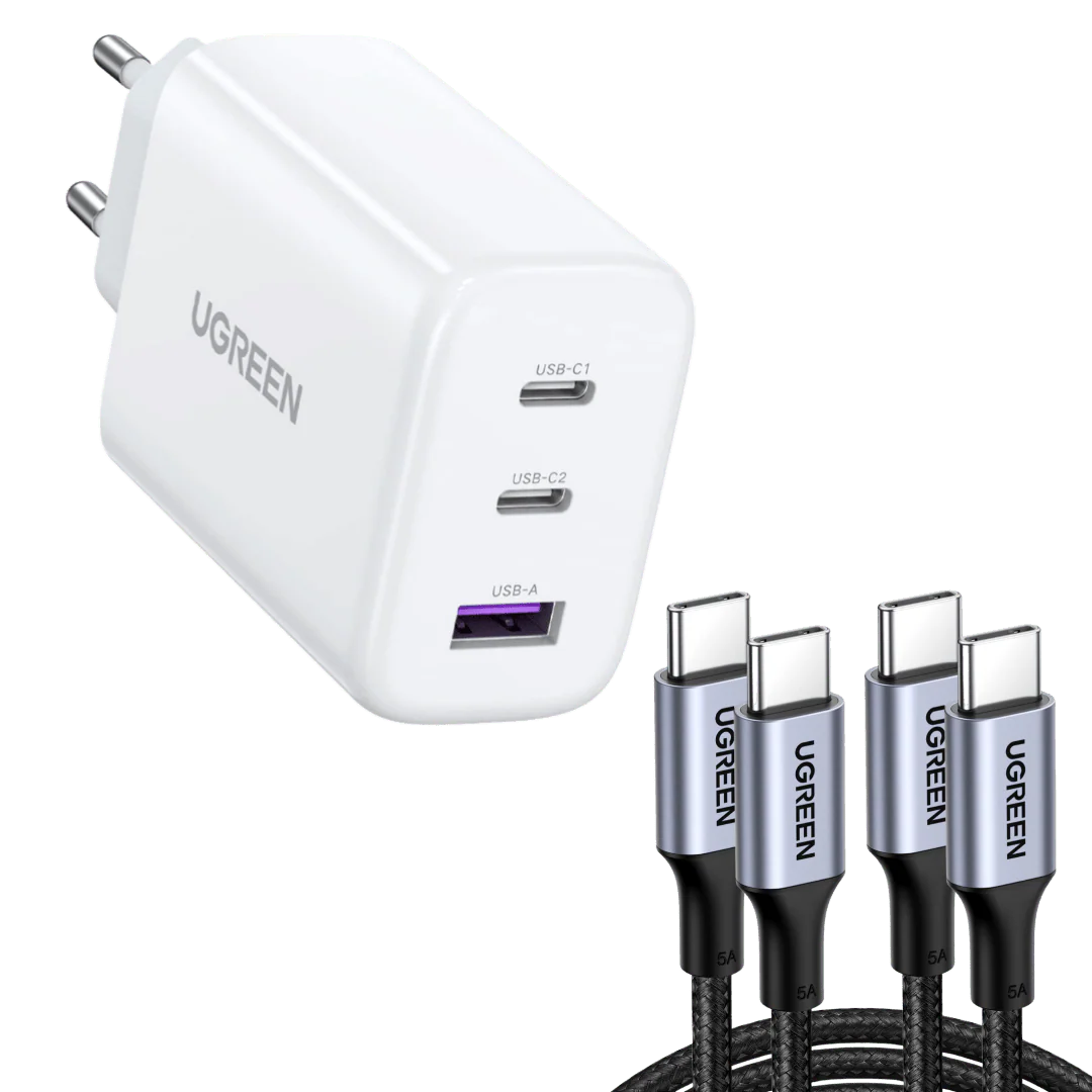 UGREEN 65W Chargeur USB C Rapide 3 Ports - Image 9