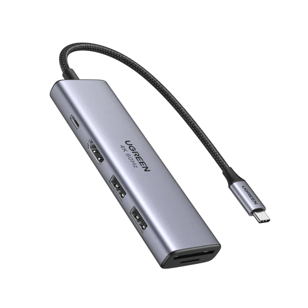 UGREEN Adaptateur Hub USB-C 6-en-1 (HDMI 4K@30Hz, PD 100W)