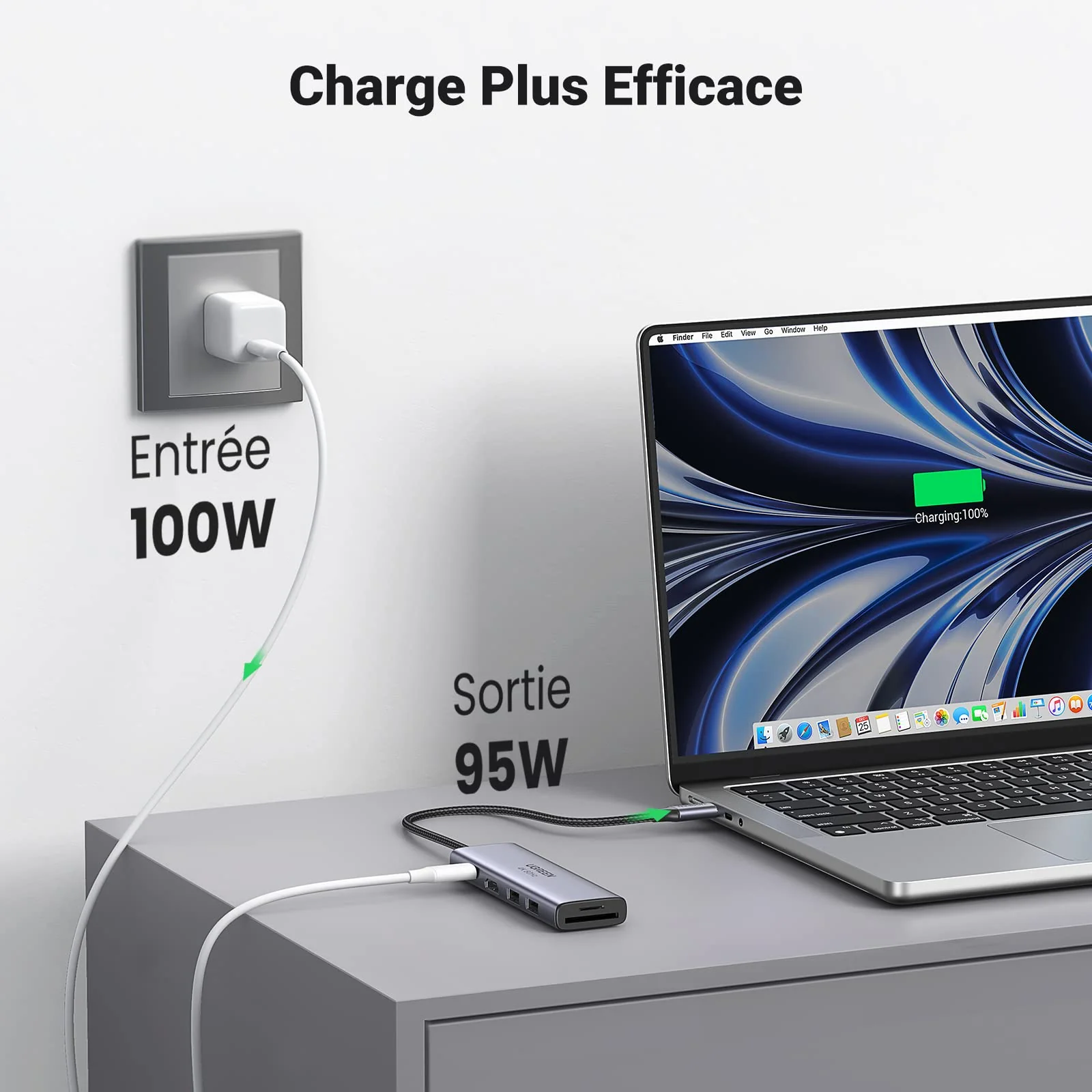 UGREEN Adaptateur Hub USB-C 6-en-1 (HDMI 4K@30Hz, PD 100W) - Image 5