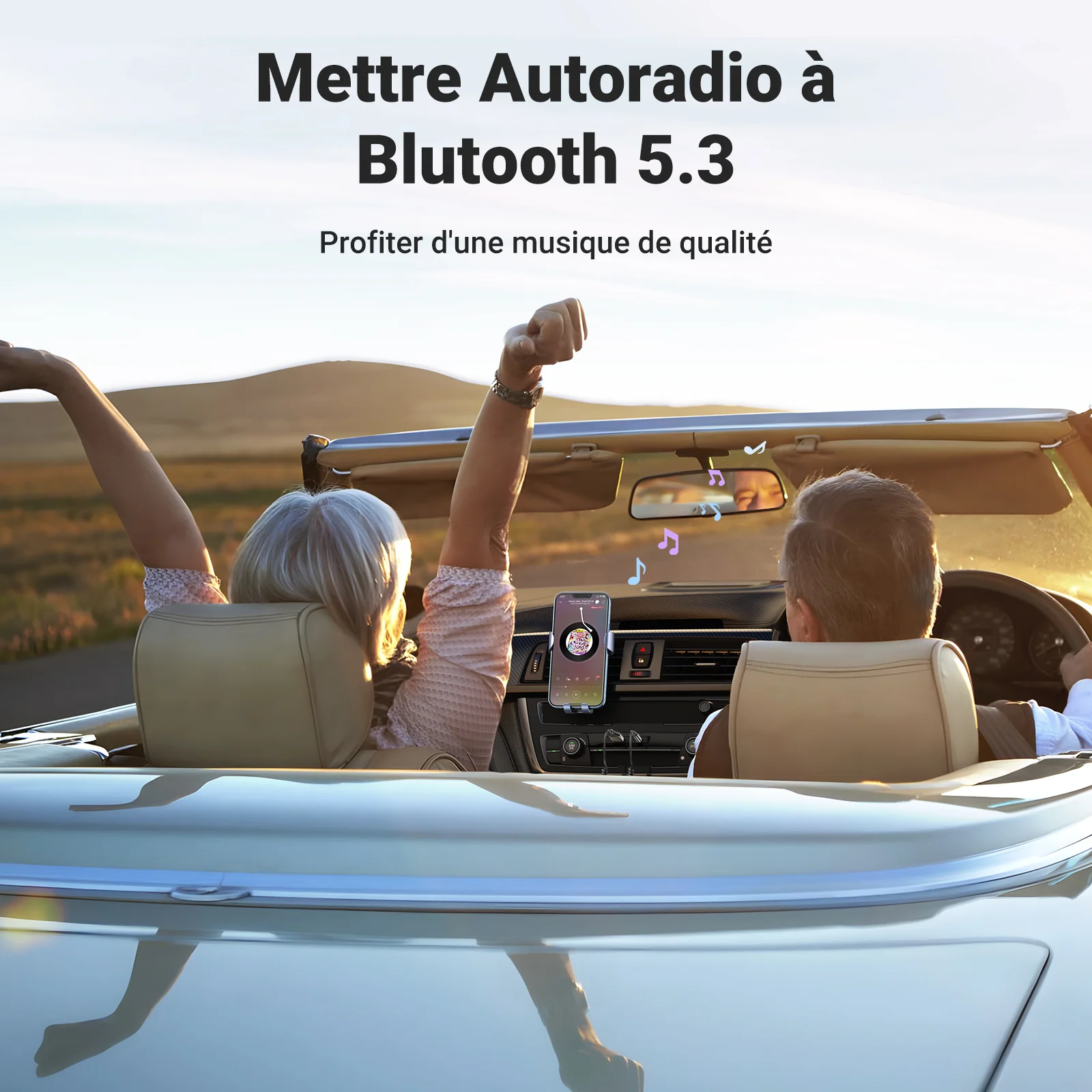 UGREEN Adaptateur 5.3 pour Voiture Jack R cepteur Bluetooth - Image 3