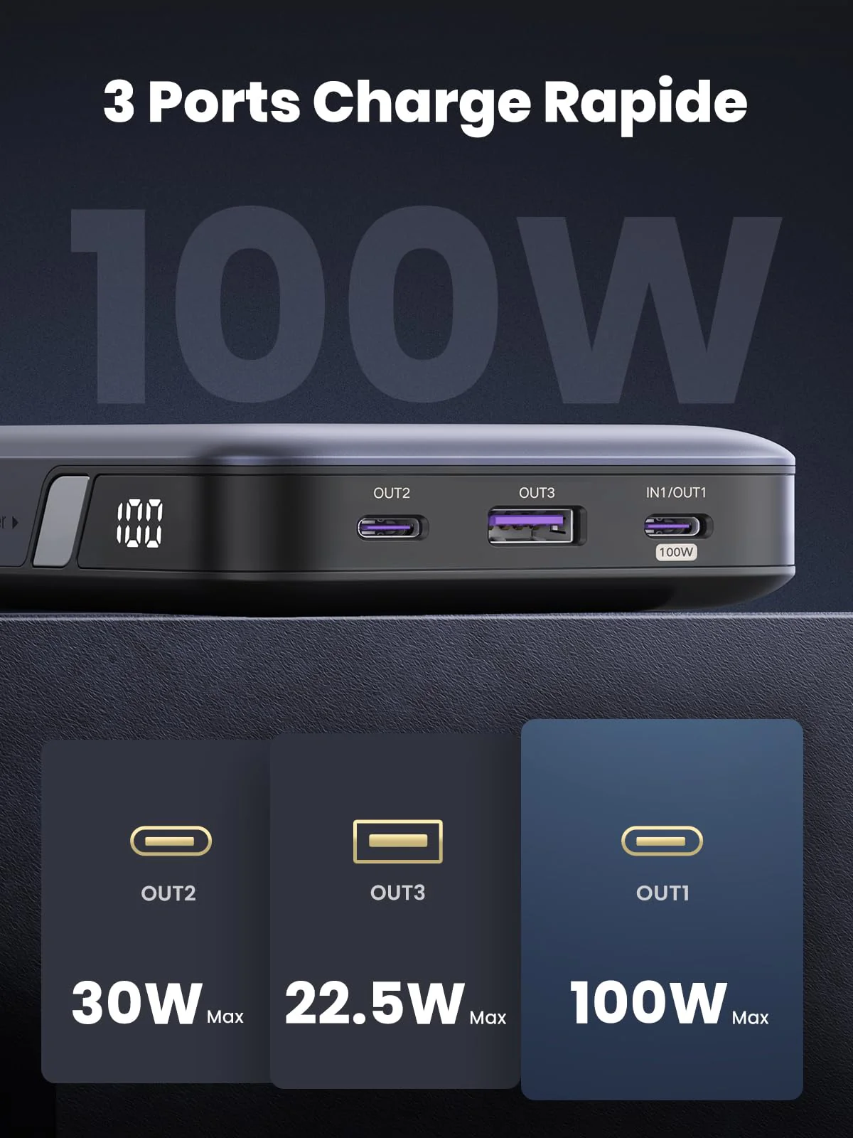 UGREEN Nexode Power Bank 20000mAh 100W - Image 3