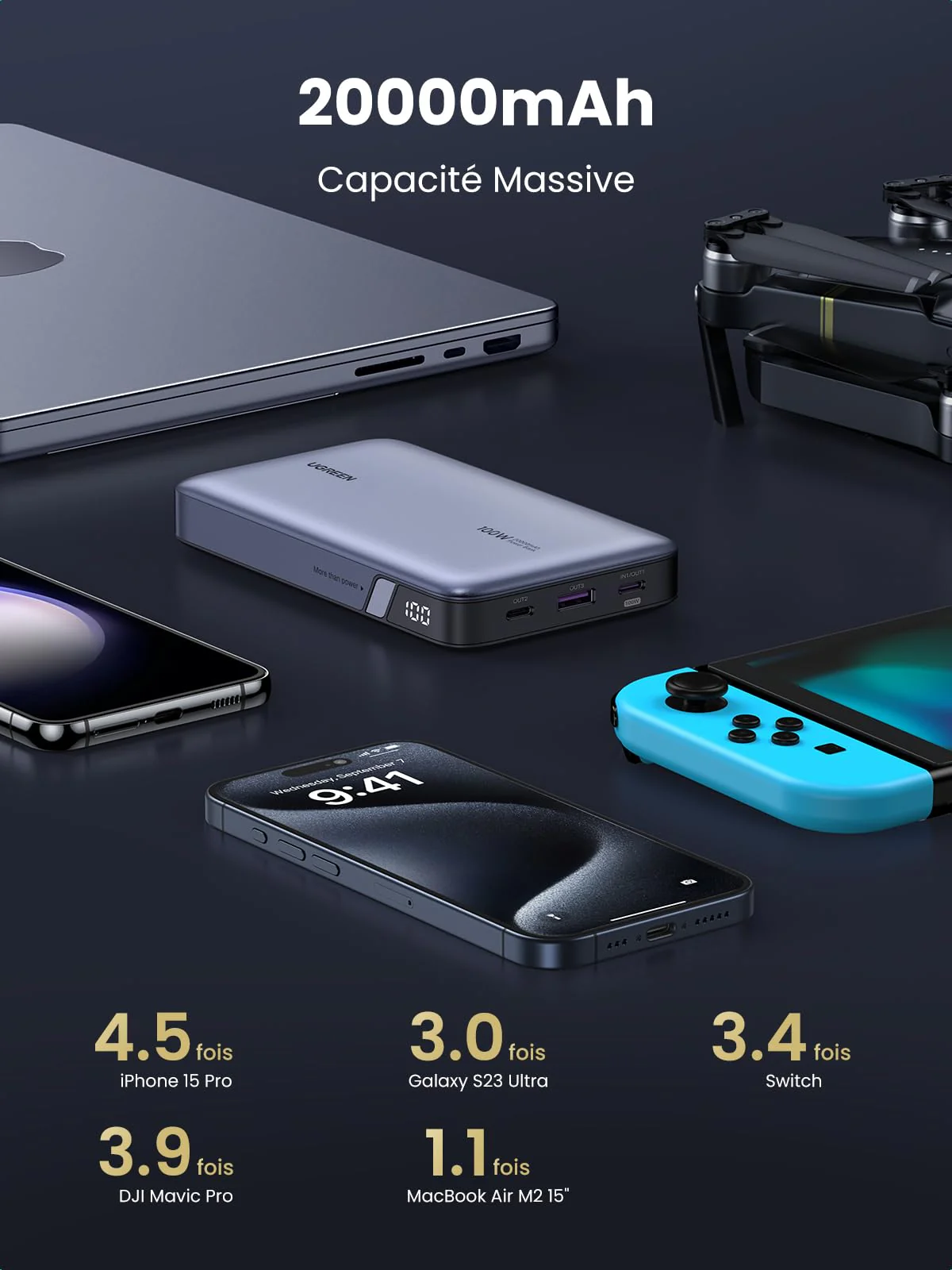 UGREEN Nexode Power Bank 20000mAh 100W - Image 4