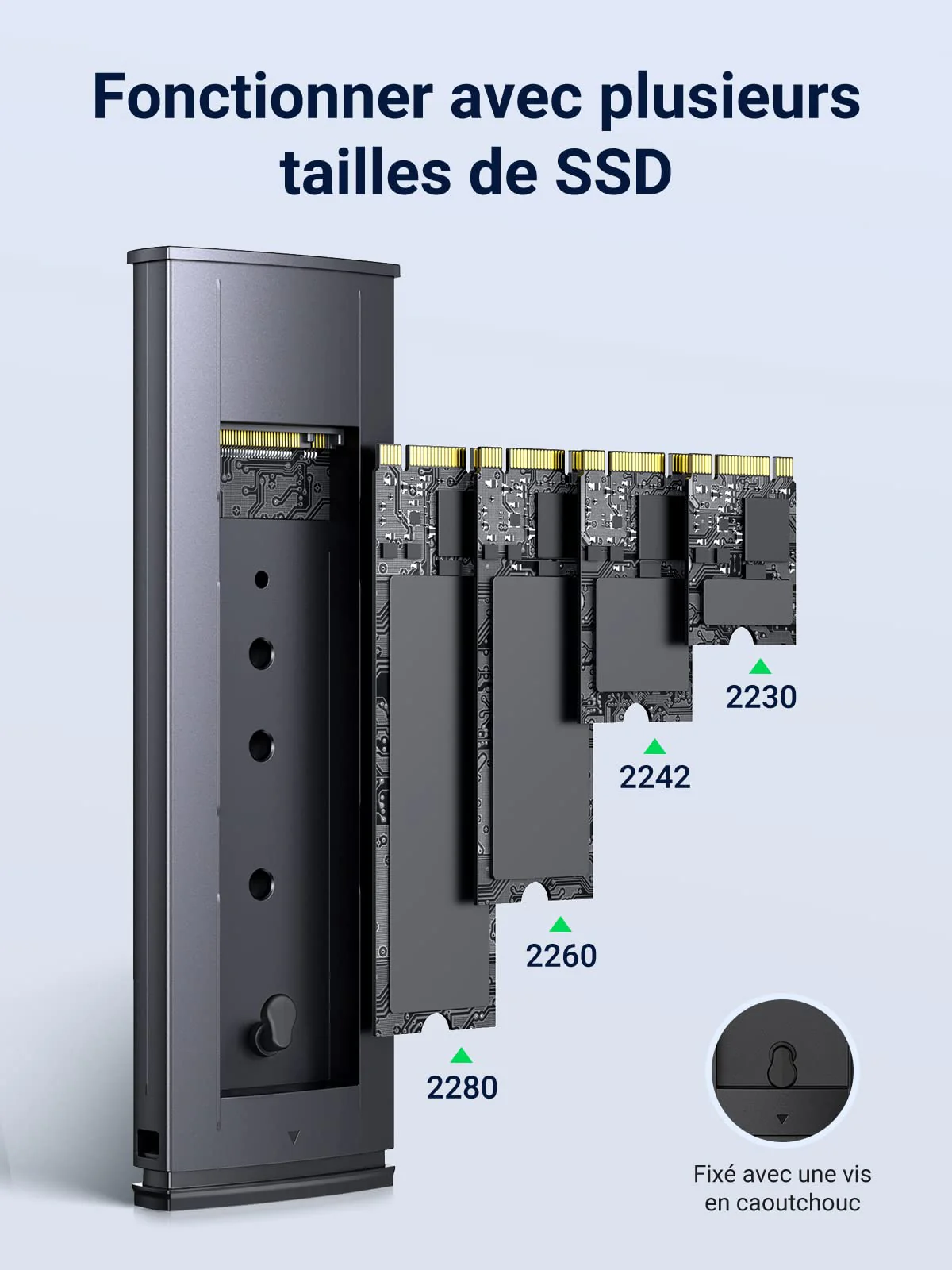 UGREEN Boîtier M.2 SSD NVMe 10 Gbps USB 3.2 Gen 2 Adaptateur - Image 2