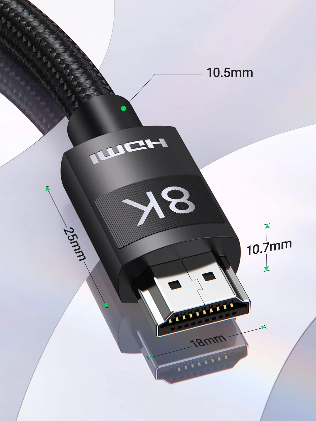 UGREEN Cable HDMI 2.1 8K 60Hz 4K 120Hz UHD Haute Vitesse 48 Gbps - Image 7