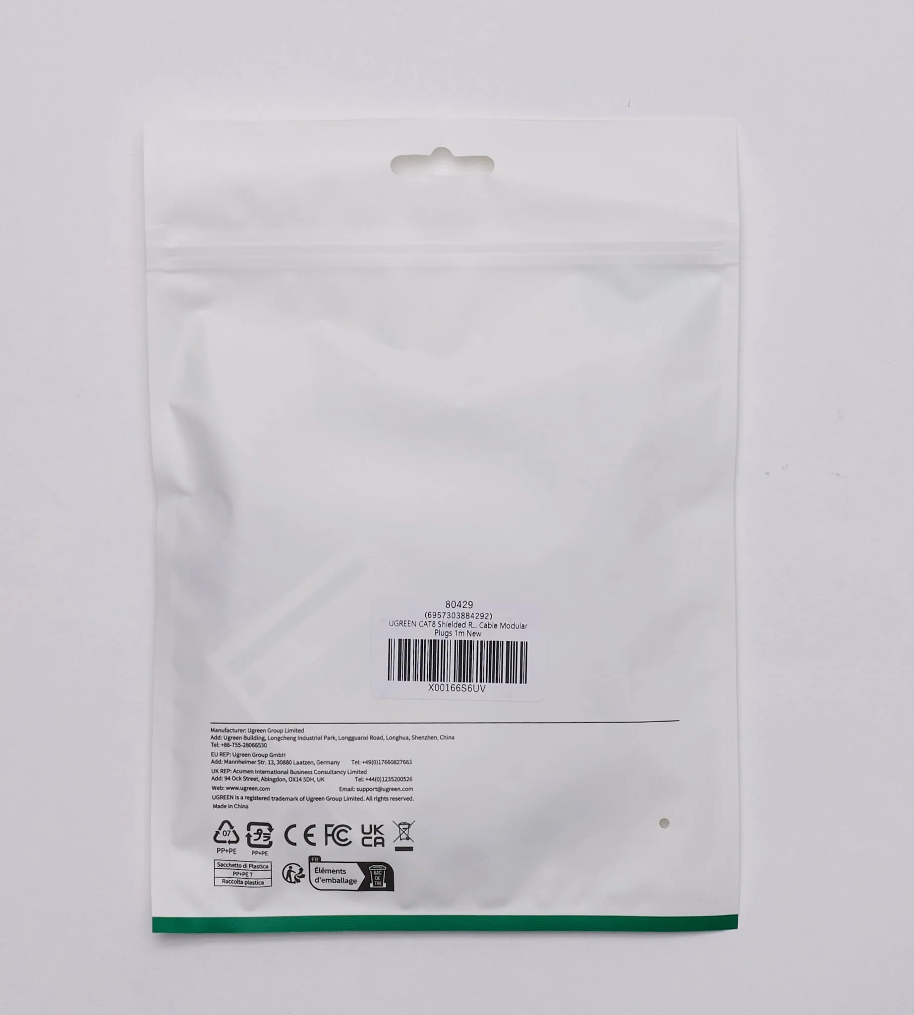 UGREEN Cat 8 Cable Ethernet Réseau RJ45 Super Débit 40Gbps 2000MHz - Image 10