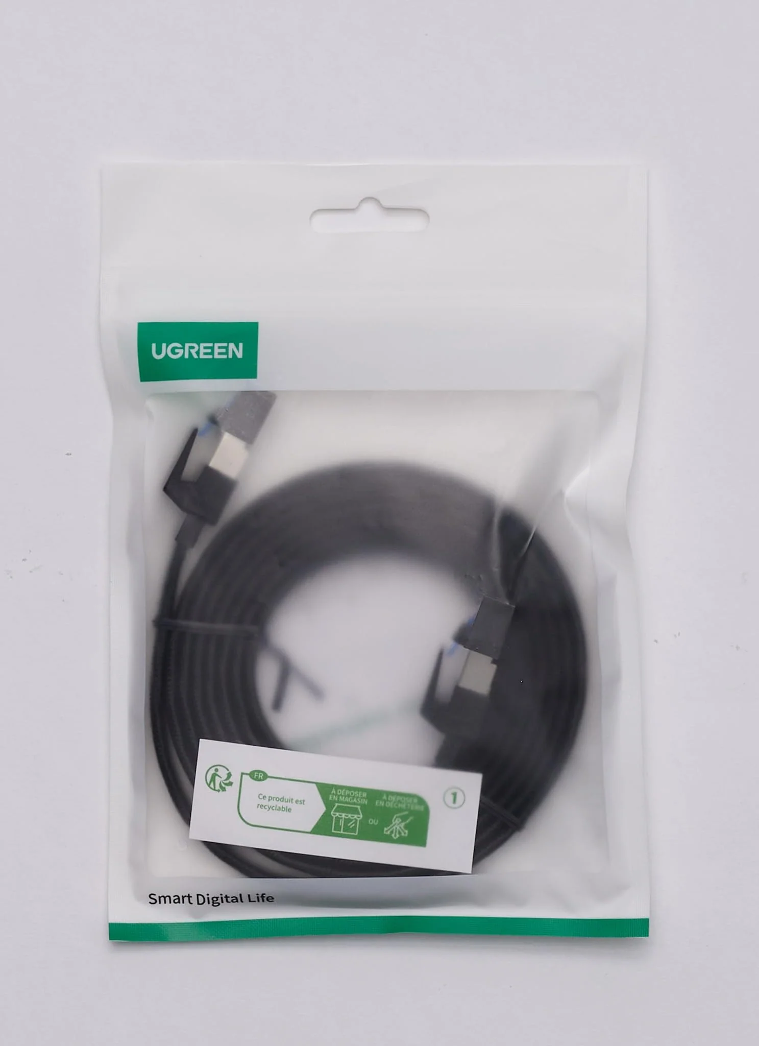 UGREEN Cat 8 Plat Cable Ethernet Réseau RJ45 26AWG 40Gbps 2000MHz - Image 8