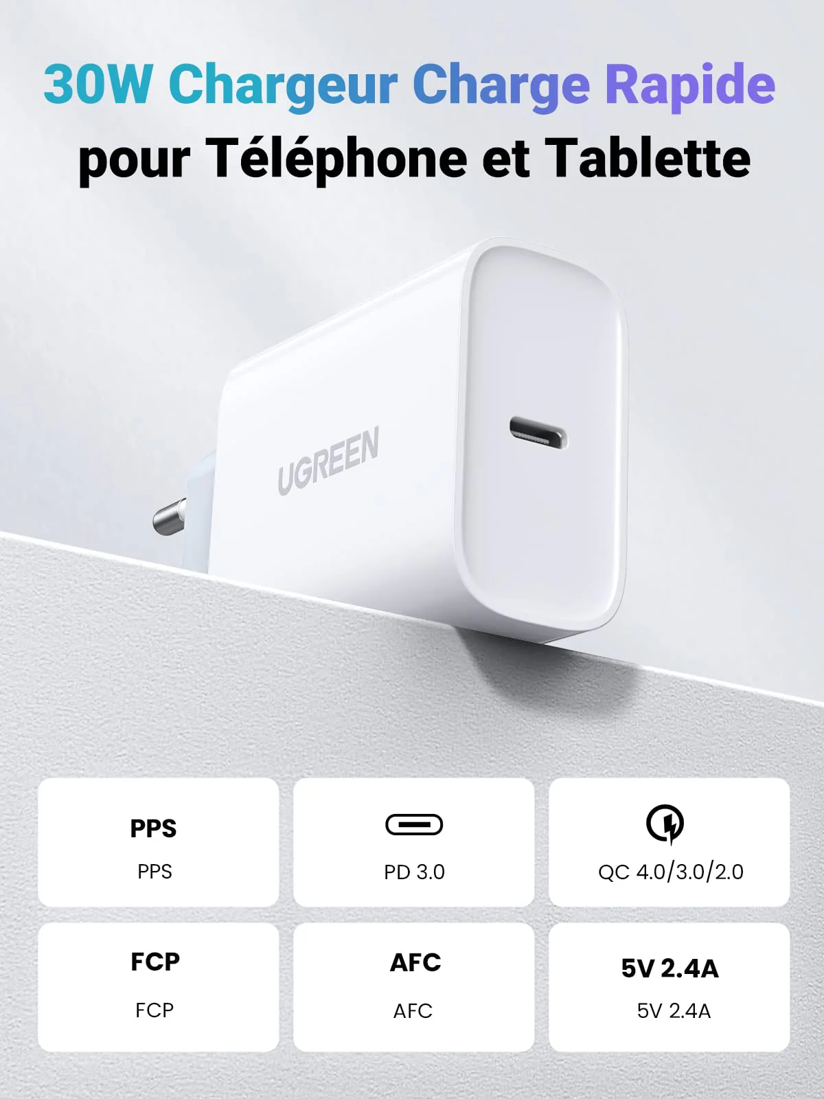 UGREEN Chargeur 30W USB C PPS PD 3.0 - Image 4