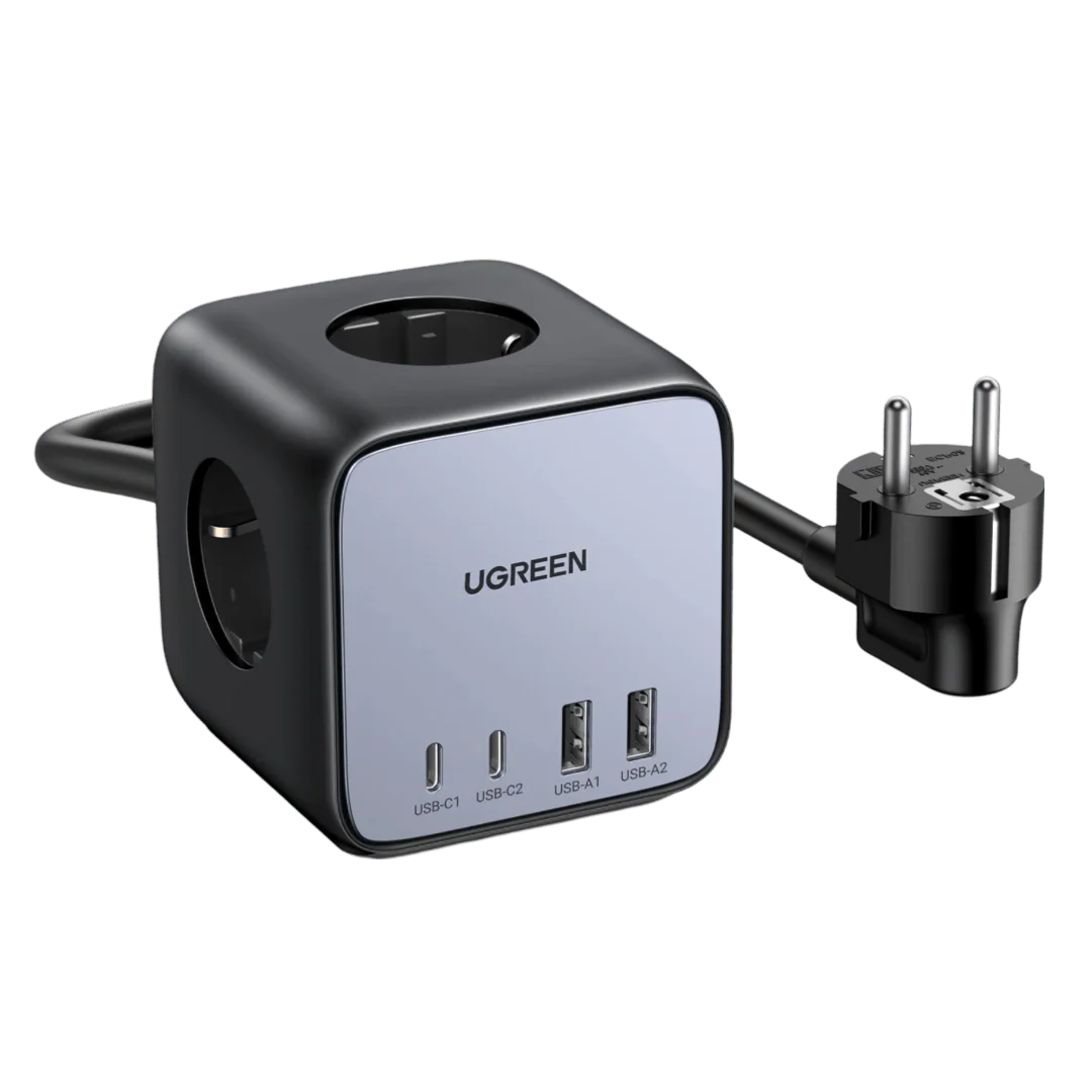 UGREEN DigiNest Cube 7 en 1 Multiprise USB Cube 3 Prises