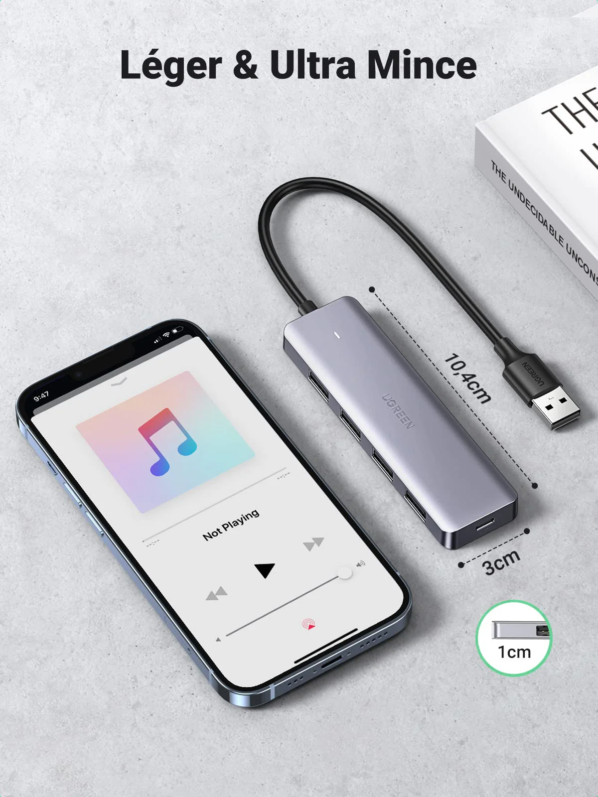 UGREEN  Data Hub USB 3.0 vers 4 Ports USB 5Gbps Transfert Rapide - Image 7