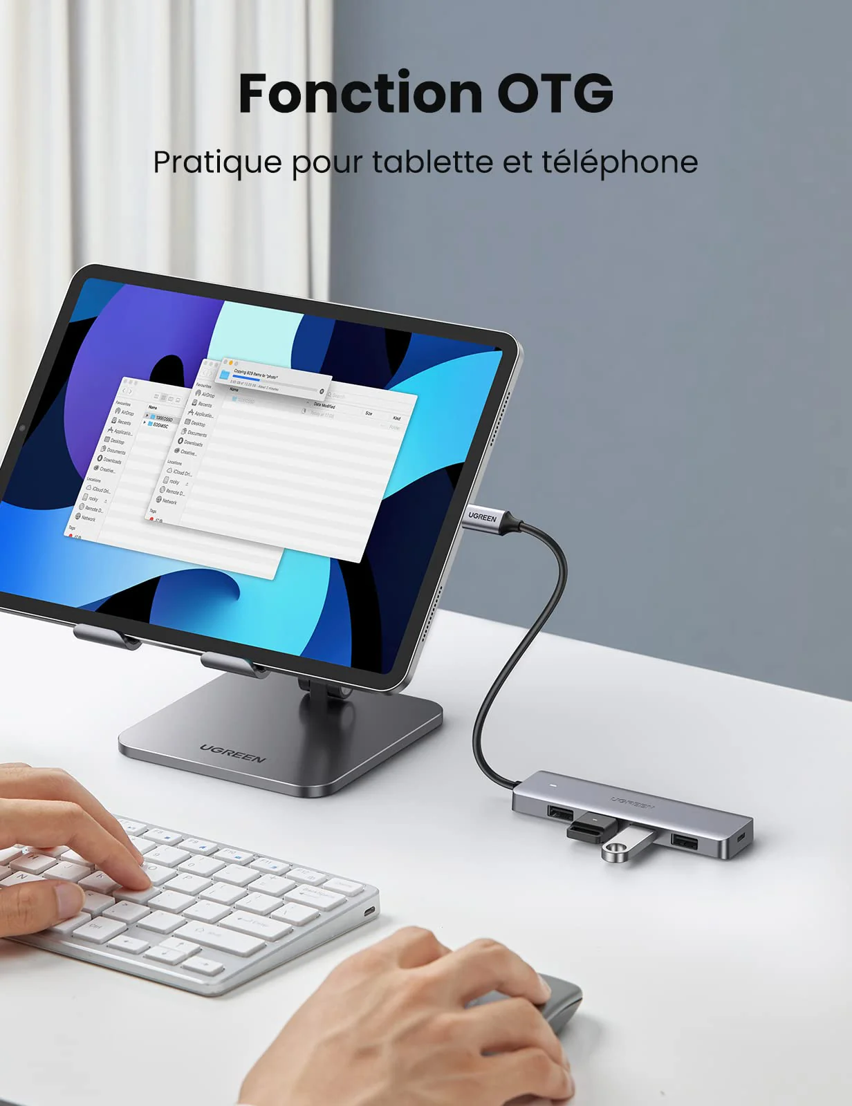 UGREEN Hub USB C vers 4 Ports USB 3.0 5Gbps Adaptateur USB C Hub Multiports USB - Image 6
