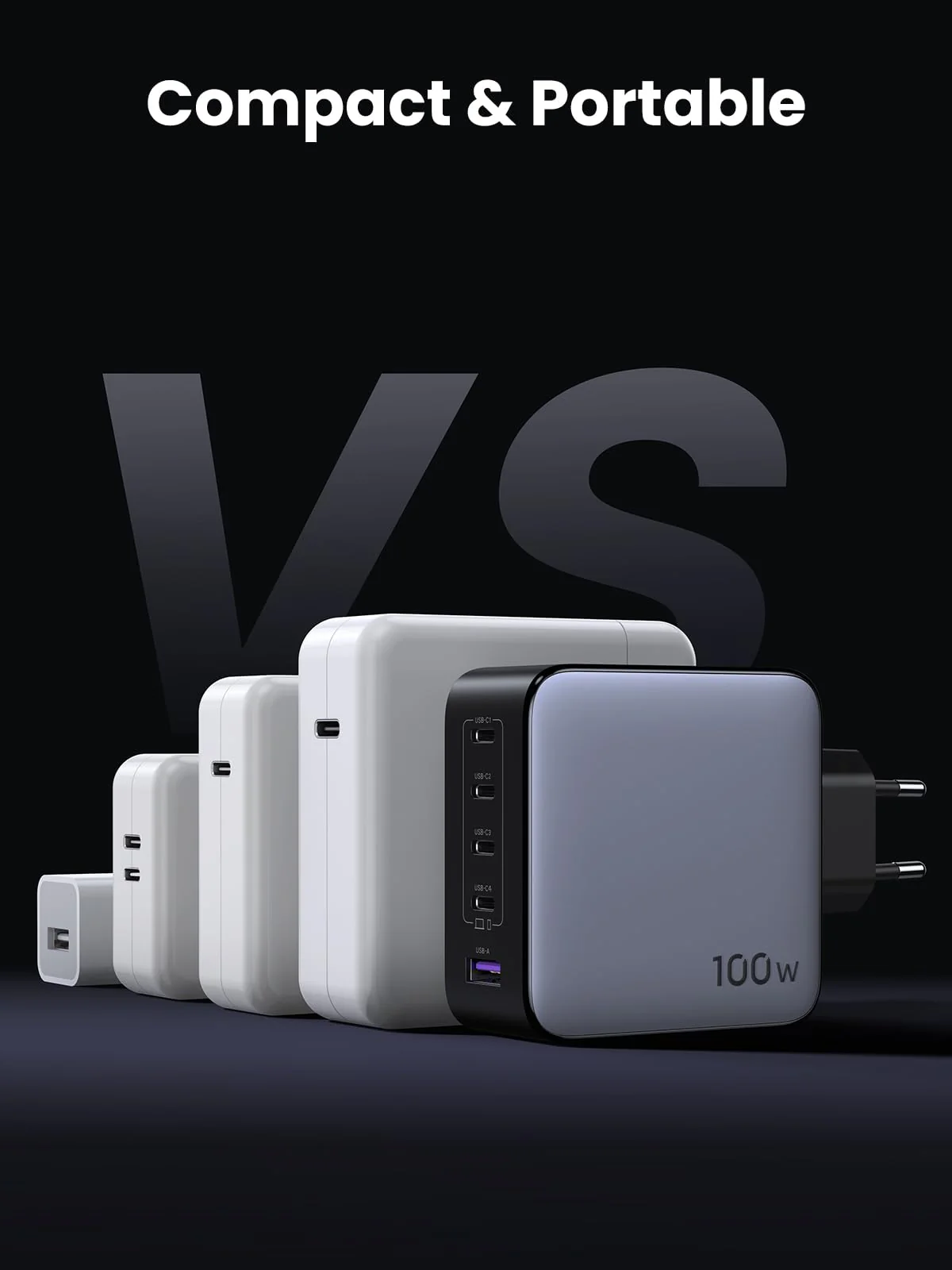 UGREEN Nexode mini 100W 5 Ports Chargeur USB C Rapide Technologie GaNInfinity - Image 7