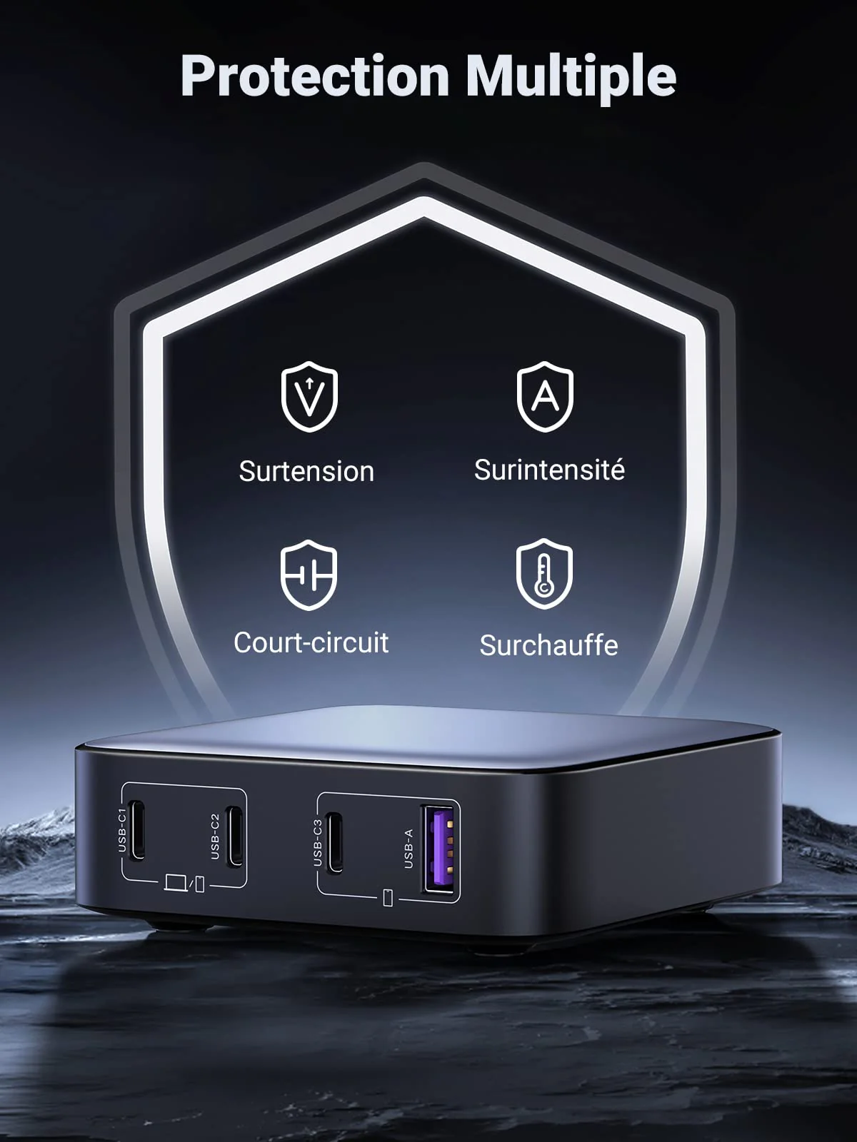UGREEN Nexode 100W Chargeur USB C 4 Ports chargeur de bureau - Image 7