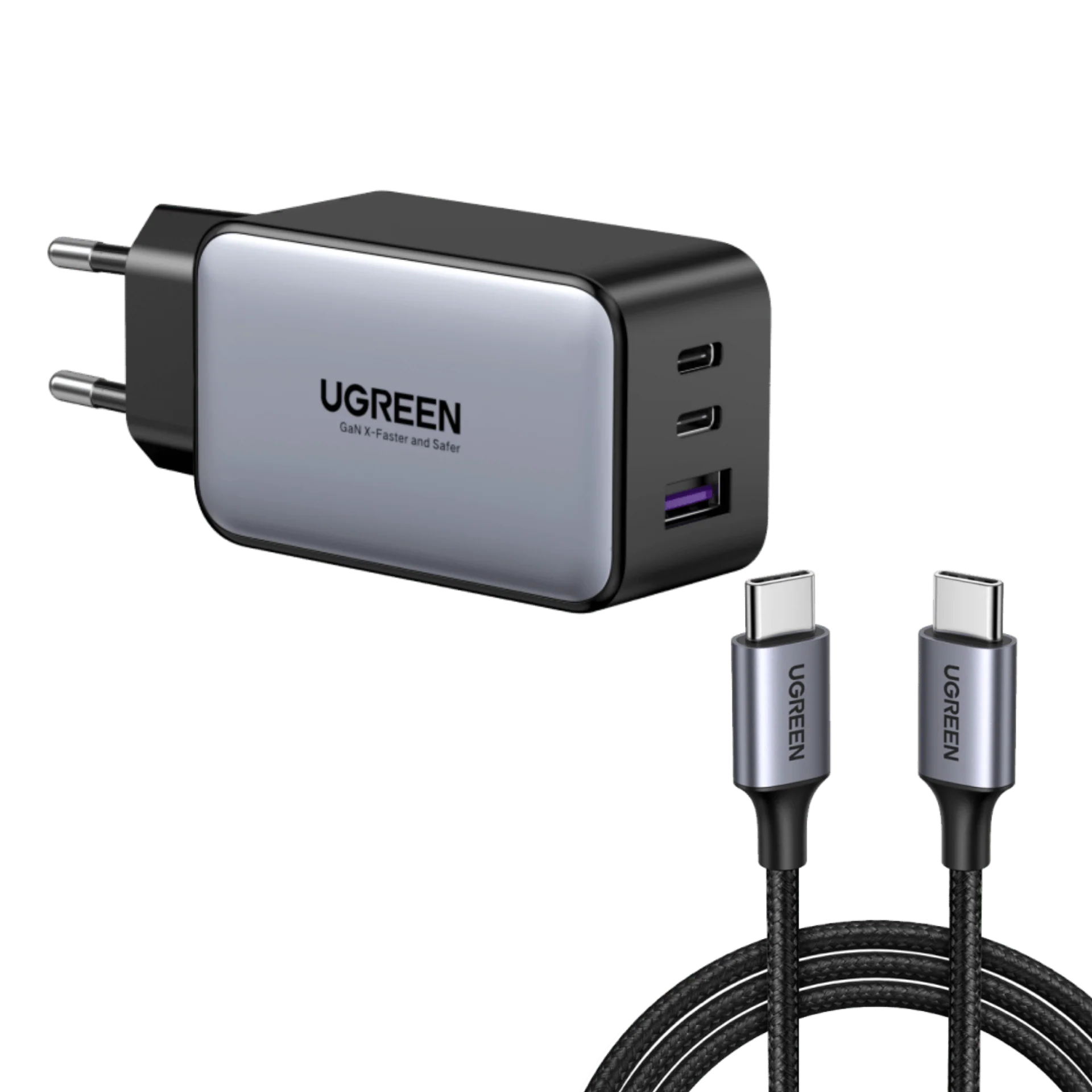 UGREEN Nexode Chargeur de Voyage 65 W 3 ports - Image 10