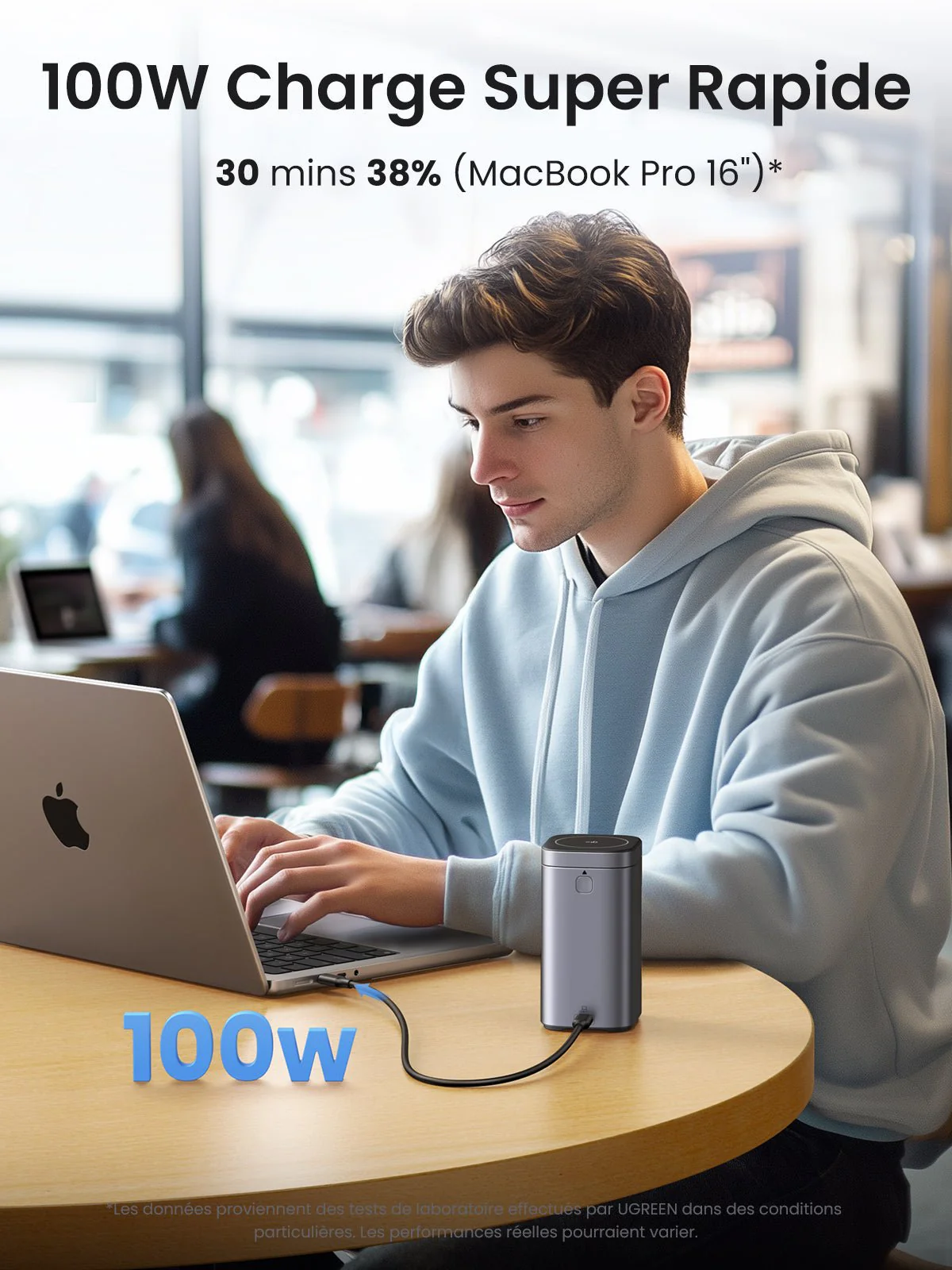 UGREEN Nexode Batterie Externe 20000mAh 145W Certifié Qi2 - Image 4