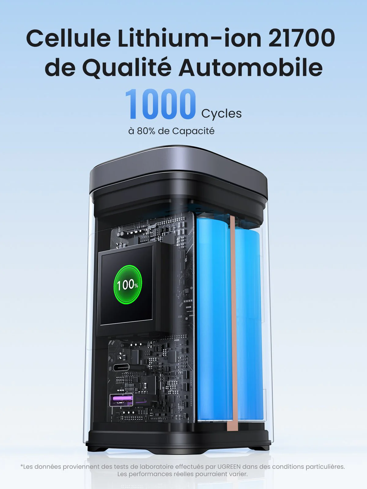 UGREEN Nexode Batterie Externe 20000mAh 145W Certifié Qi2 - Image 9