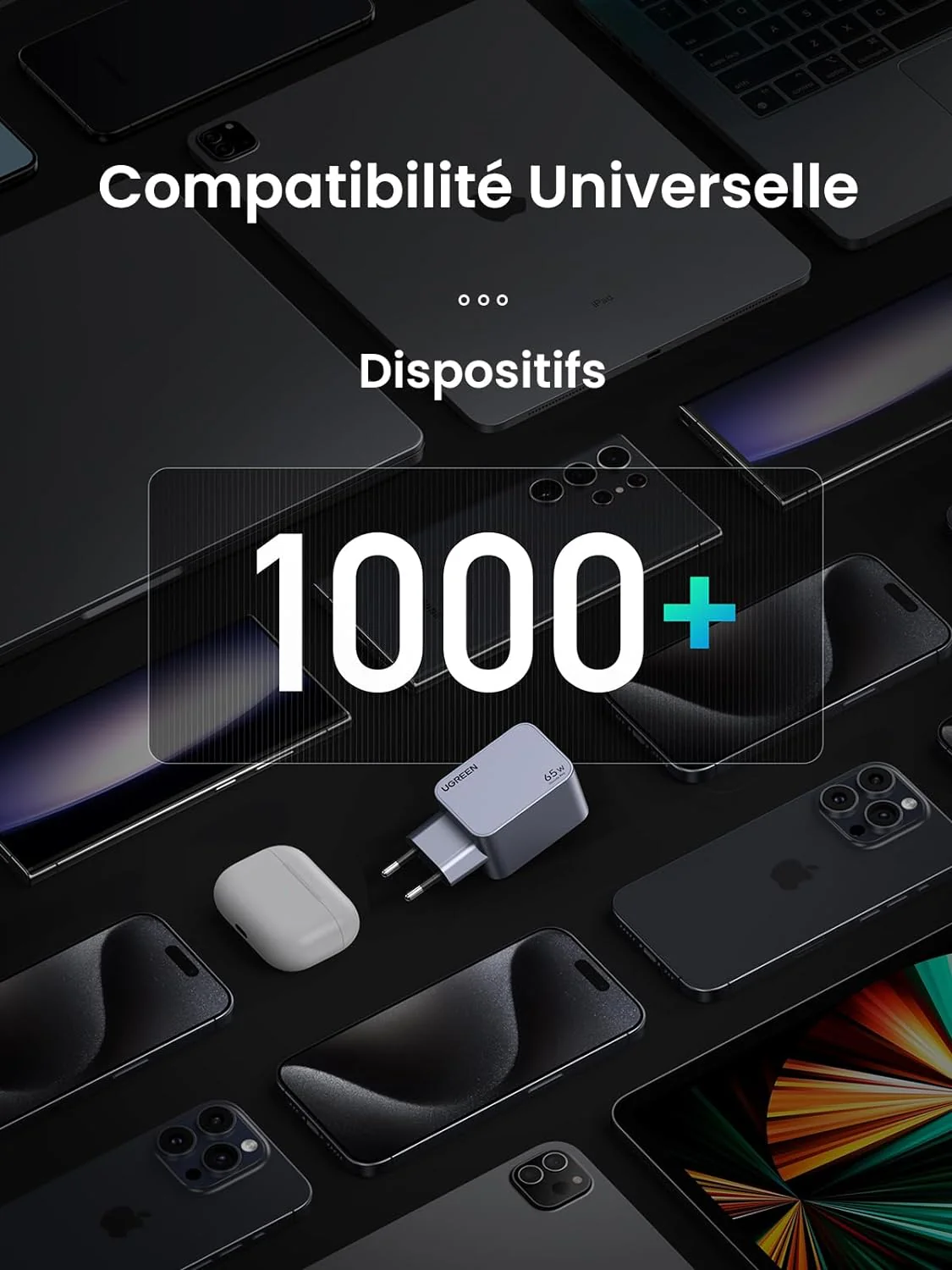UGREEN Nexode Pro 65W 3 Port GaN Fast Chargeur - Image 5