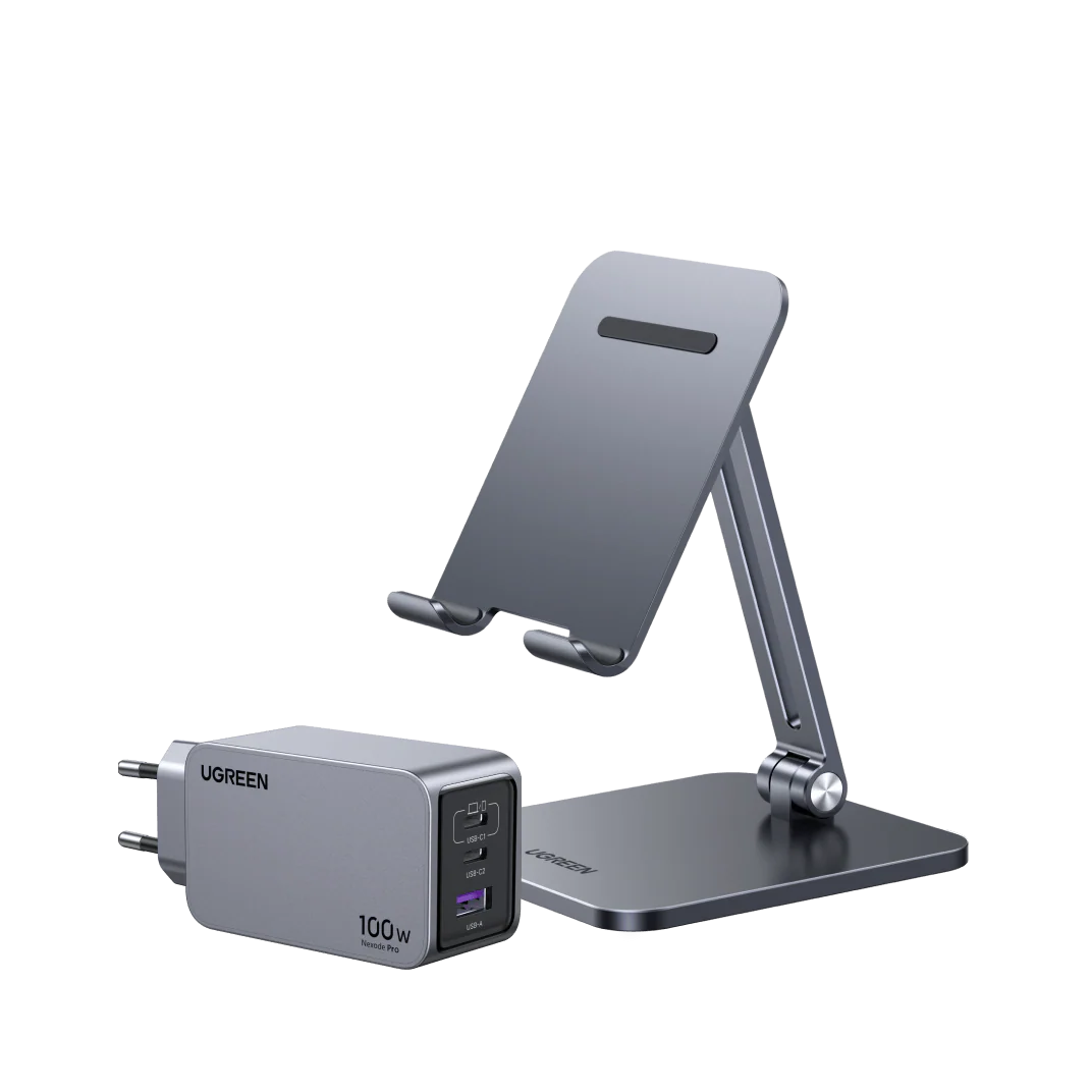 UGREEN Kit: Nexode RG 65W Chargeur avec Support Tablette