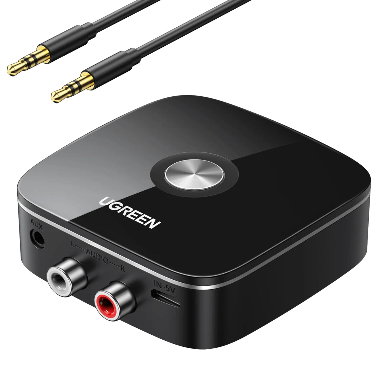 UGREEN Récepteur Bluetooth 5.0 Adaptateur Bluetooth HiFi sans Fil EDR Technologie avec 3.5mm