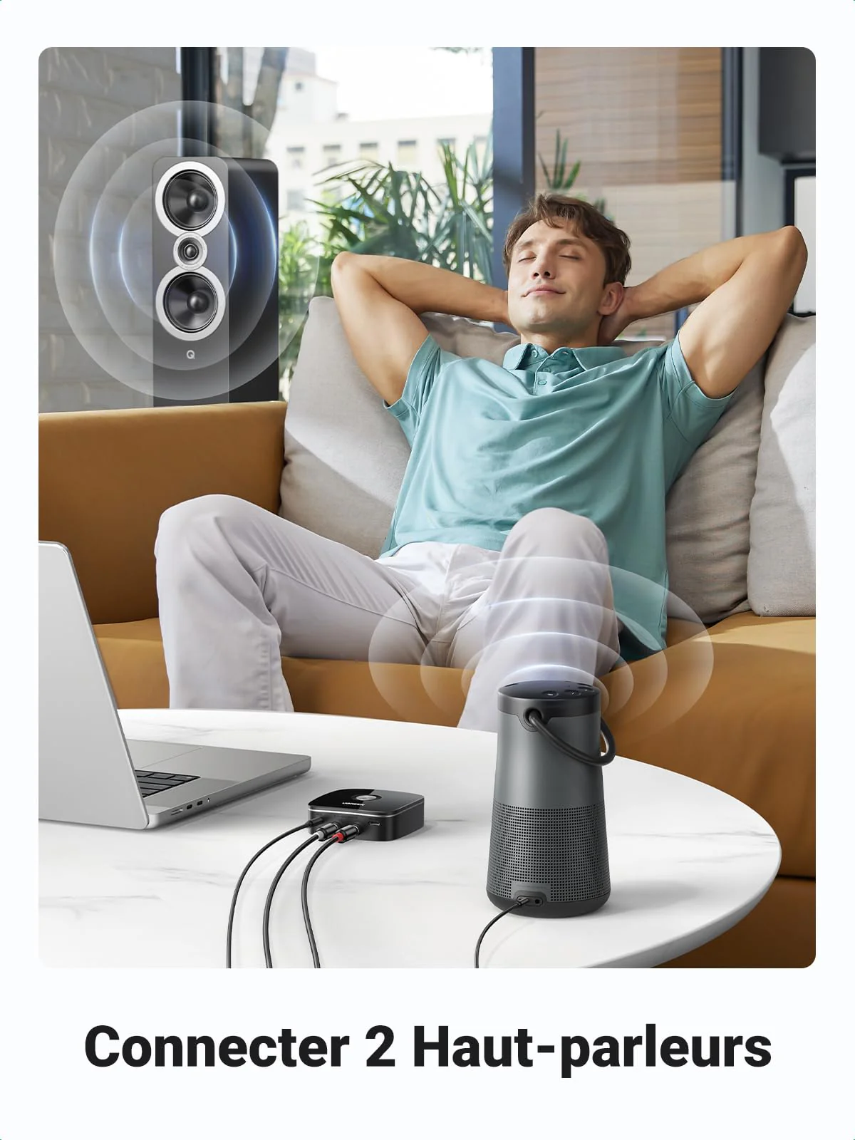 UGREEN Récepteur Bluetooth 5.0 Adaptateur Bluetooth HiFi sans Fil EDR Technologie avec 3.5mm - Image 4