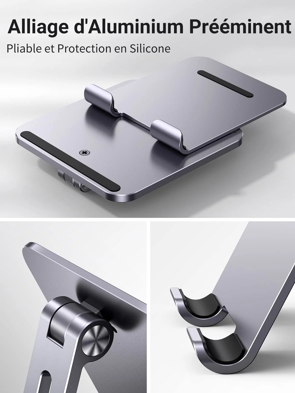 UGREEN Support Tablette Bureau Réglable Repose Tablette Pliable Porte - Image 6