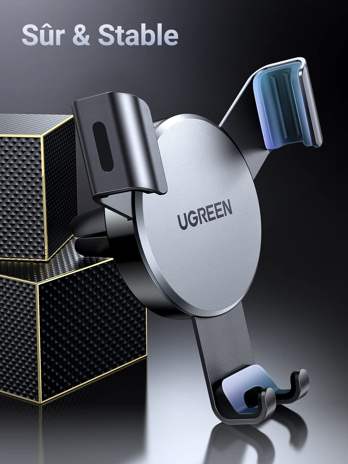 UGREEN Support Téléphone Voiture Gravité Grille Aération - Image 7