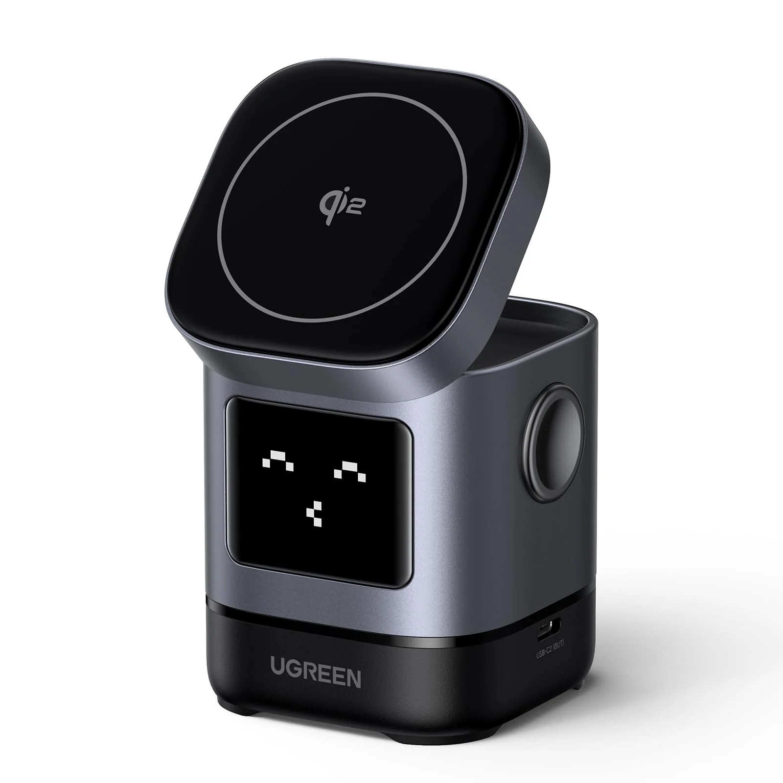 UGREEN Uno Qi2 Chargeur Induction iPhone 2 en 1 Certifié 15W Compatible avec MagSafe - Image 2